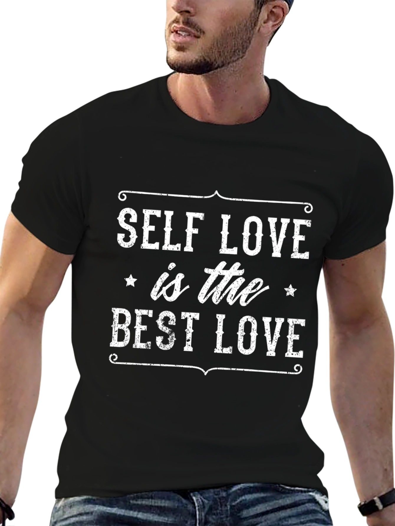 Self Love Best Love Graphic Tee - Black