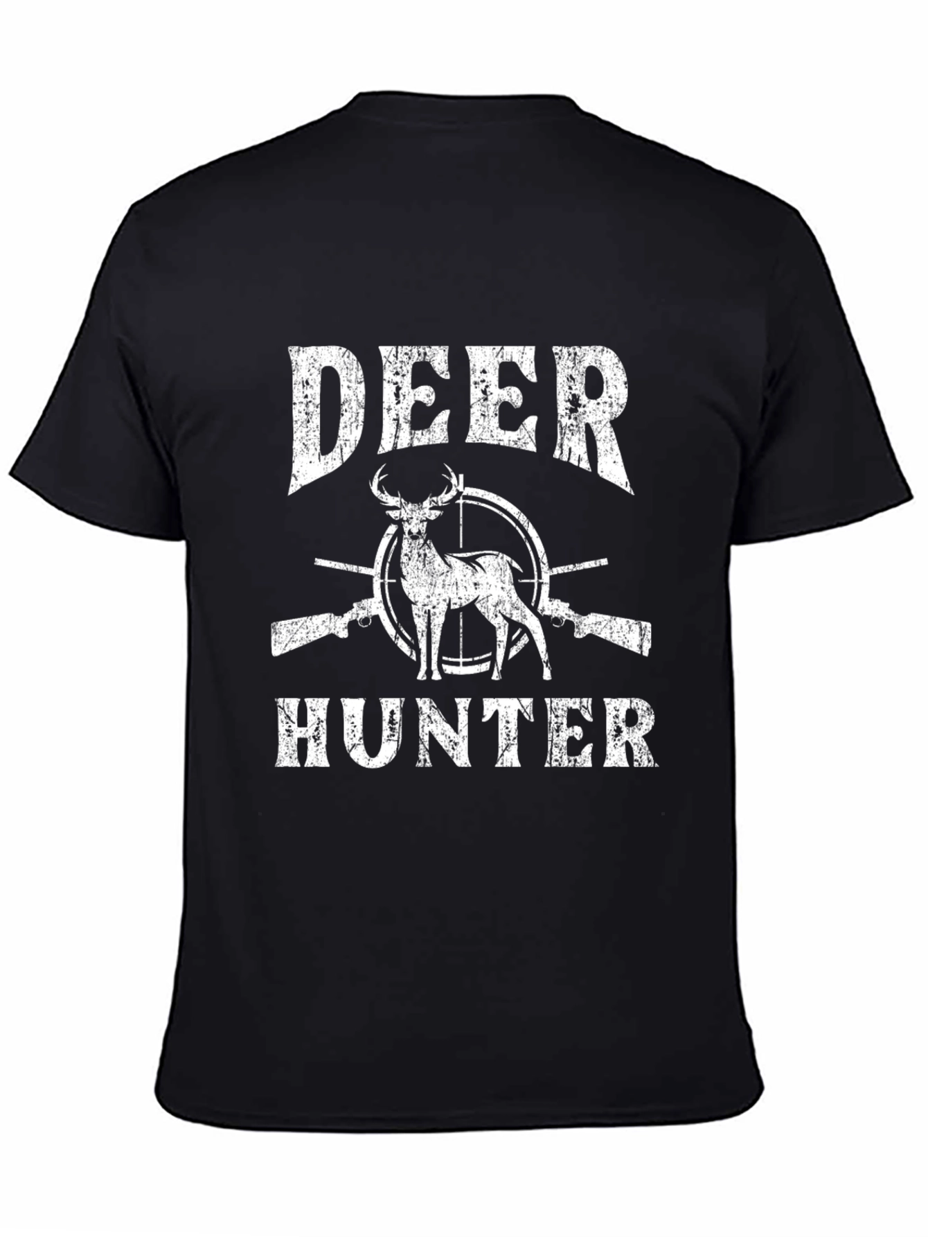 Deer Hunter Graphic T-Shirt - Black
