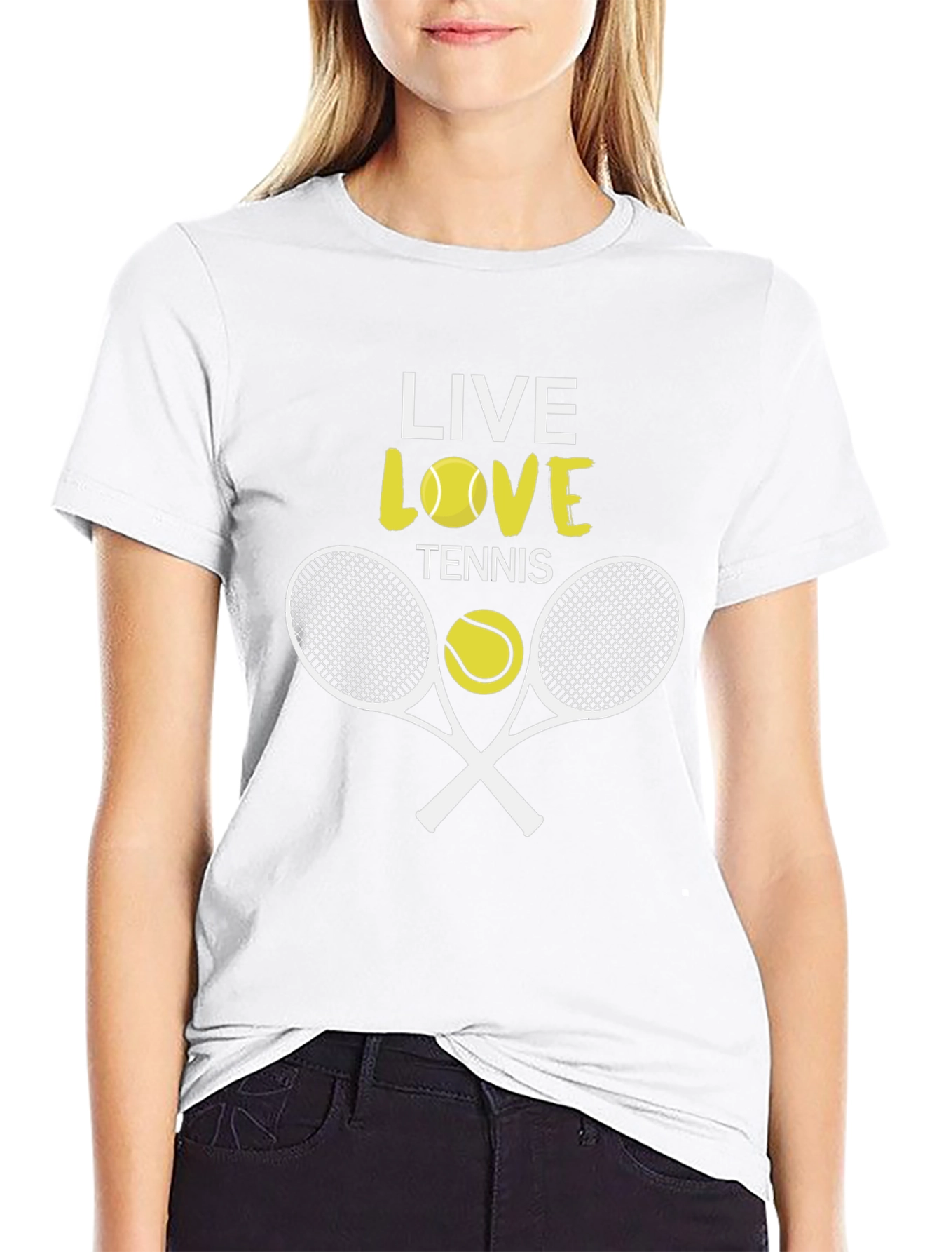 Live Love Tennis Graphic T-Shirt