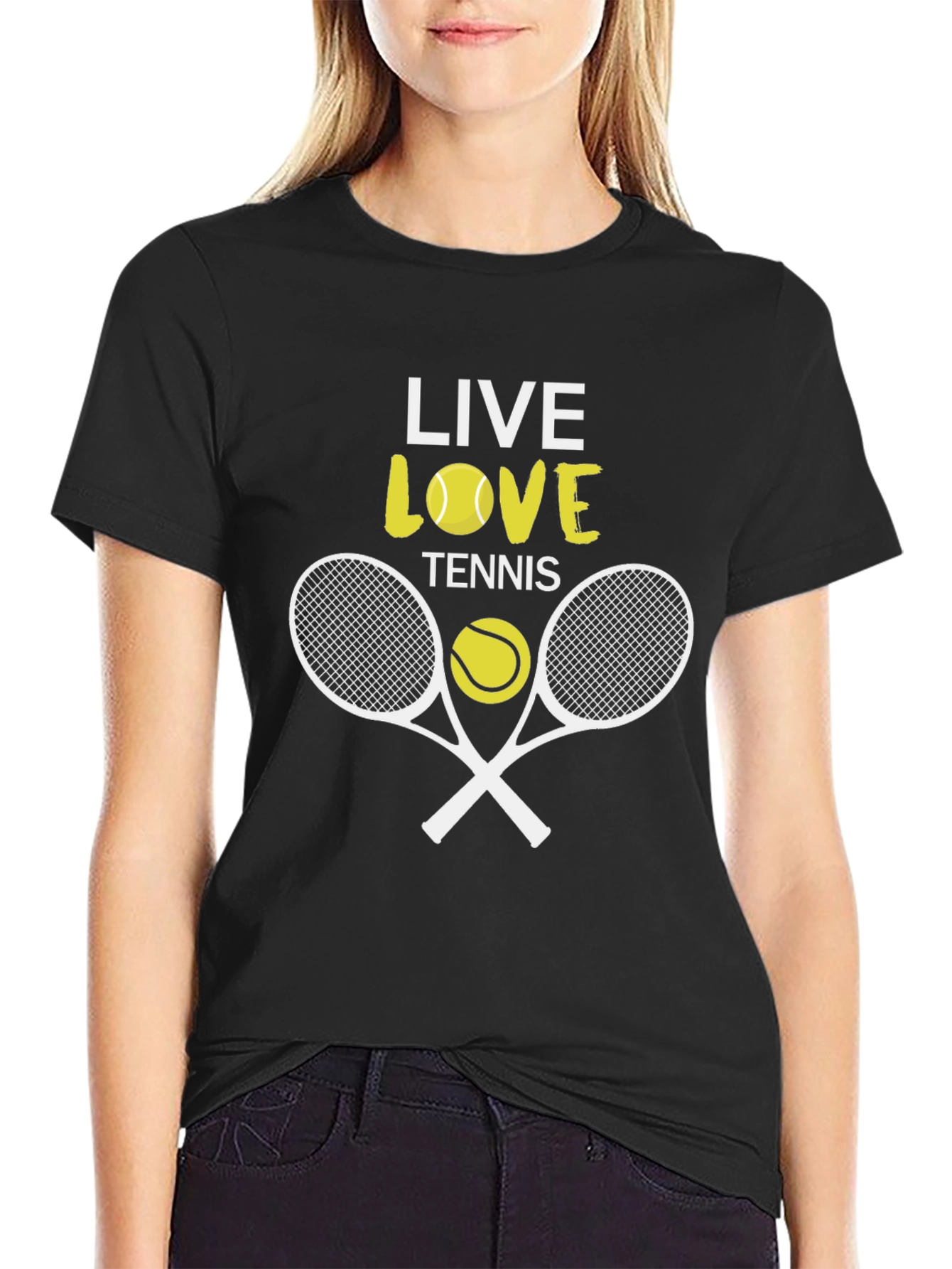 Live Love Tennis Graphic T-Shirt