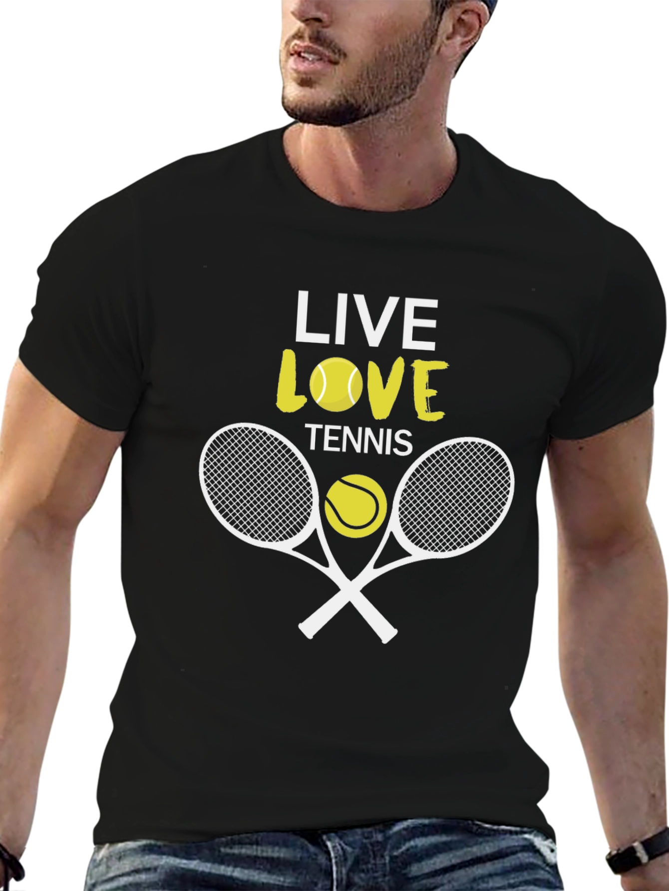 Live Love Tennis Graphic T-Shirt