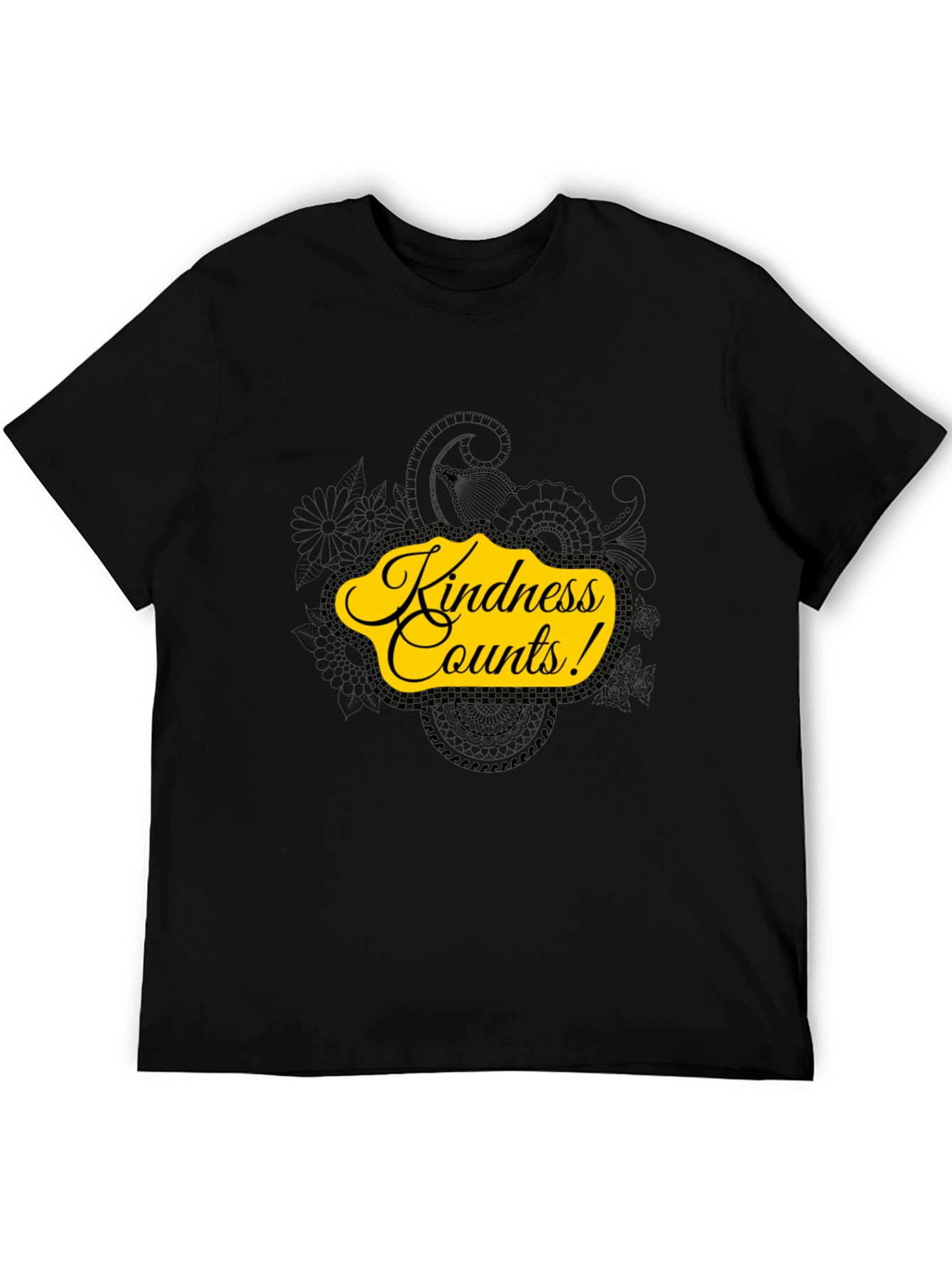 Kindness Counts Black Graphic Tee