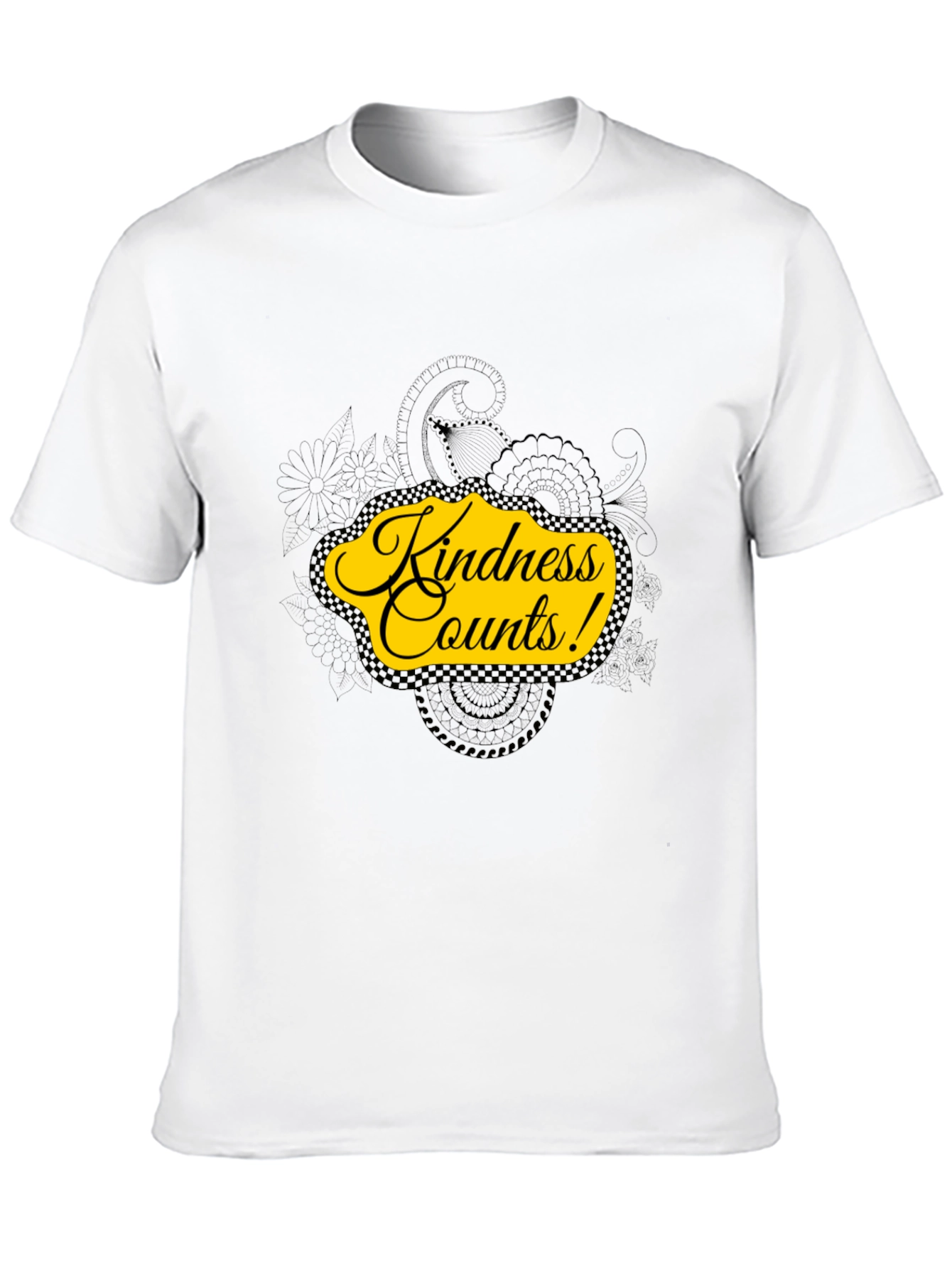 Kindness Counts Black Graphic Tee