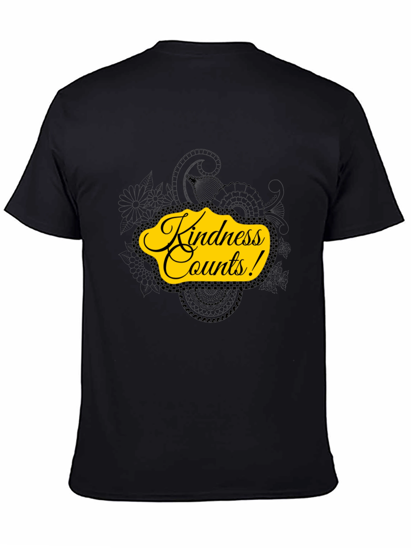 Kindness Counts Black Graphic Tee