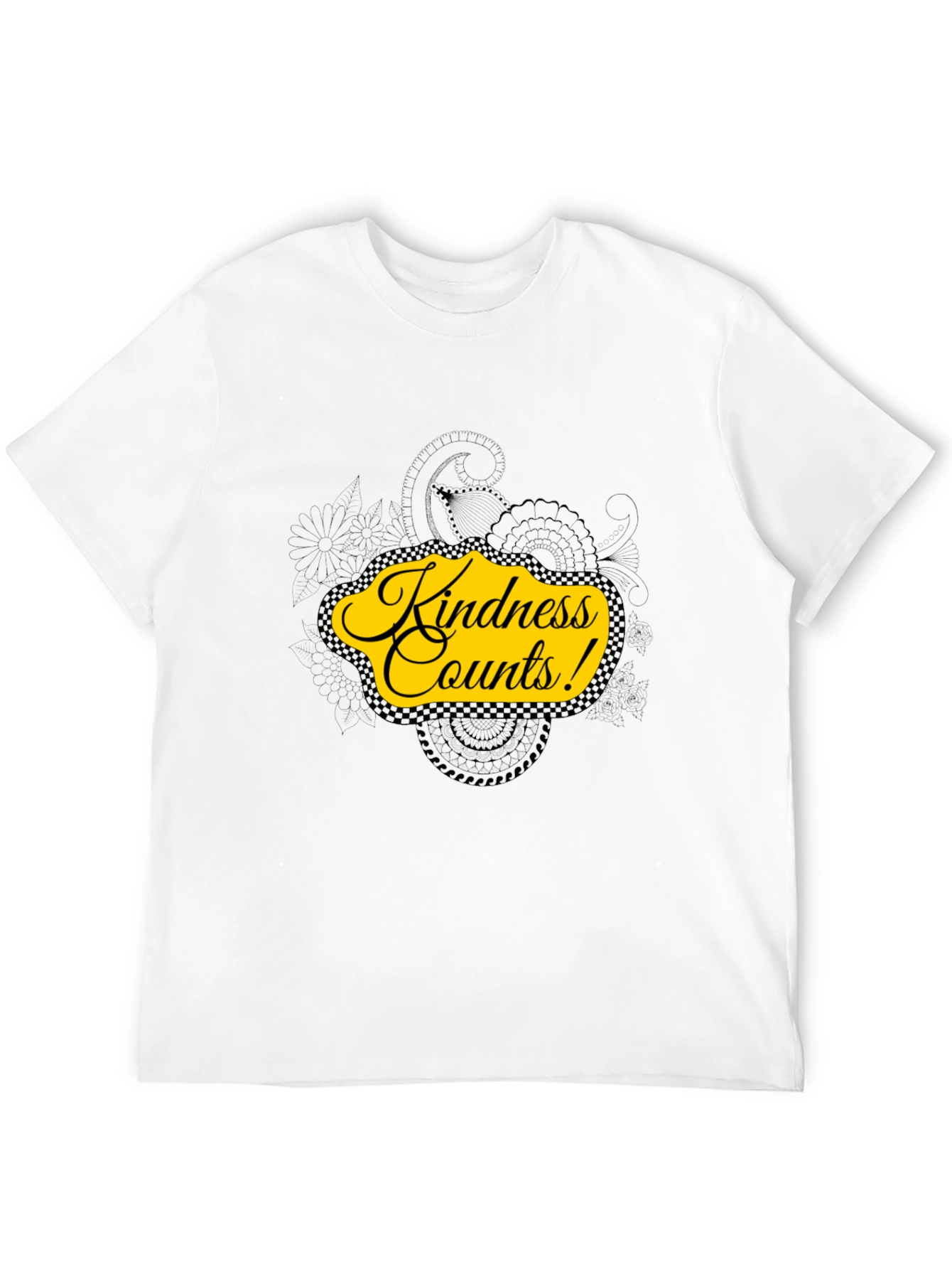 Kindness Counts Black Graphic Tee