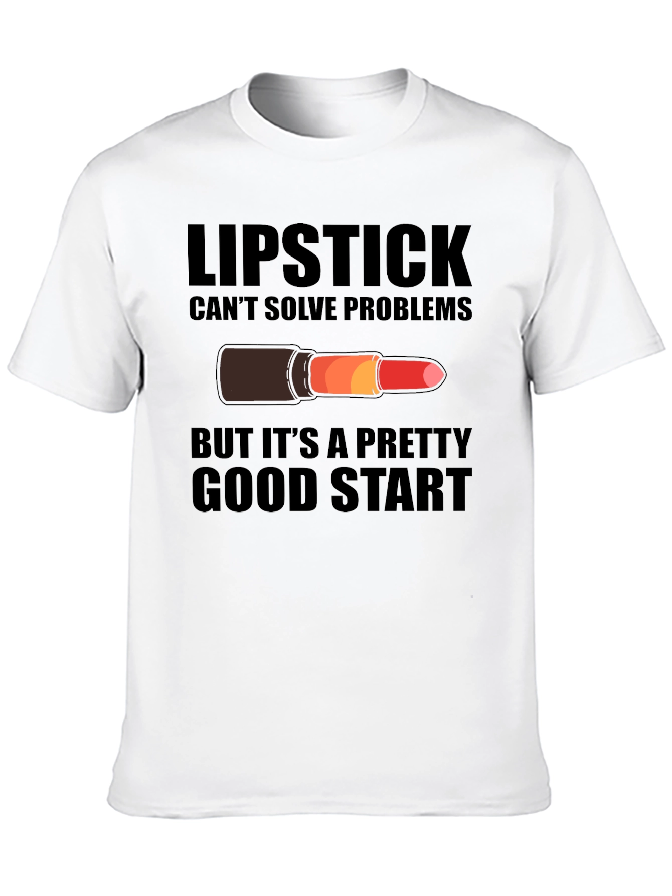 Lipstick Problem Solver Graphic T-Shirt