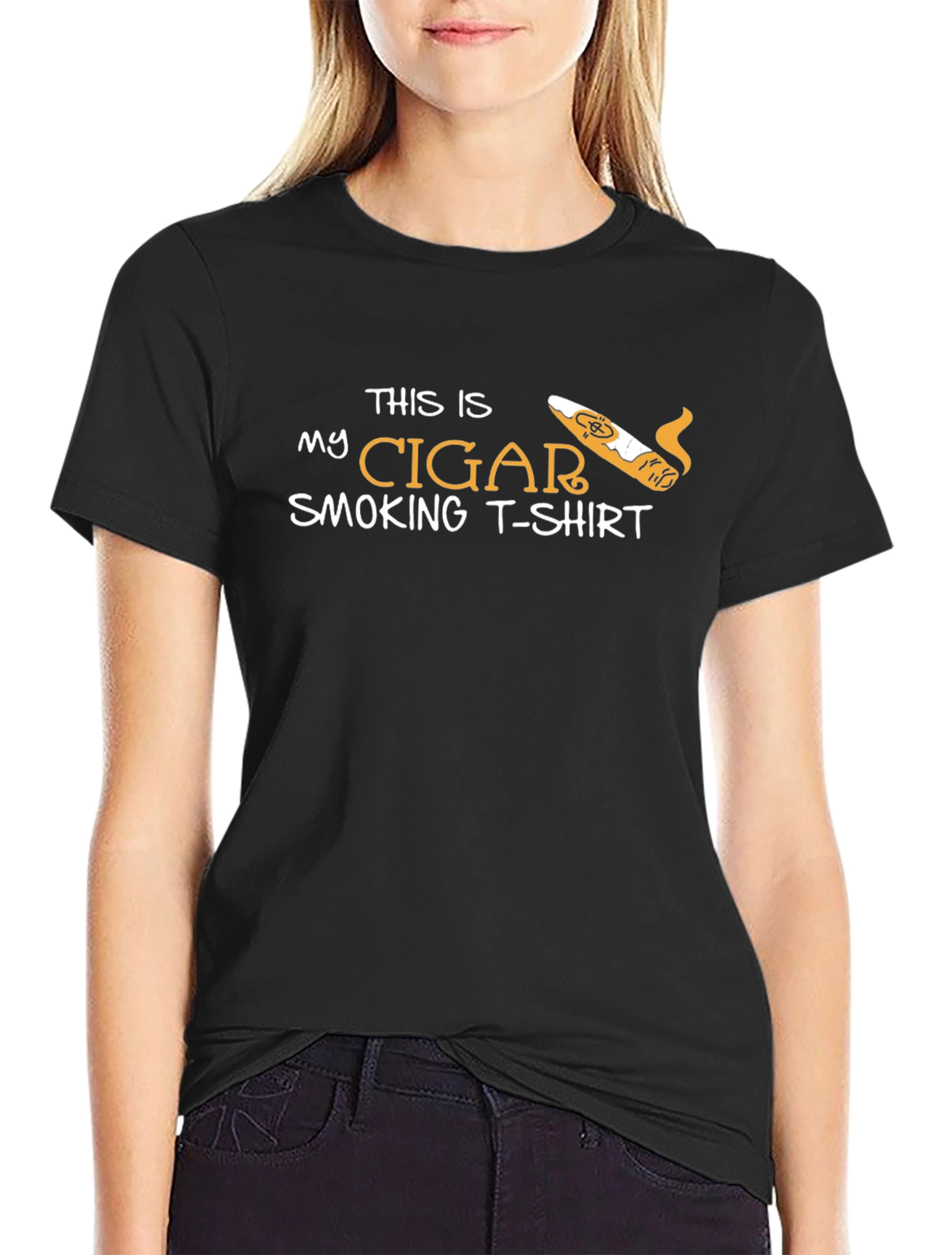Funny Cigar Smoking T-Shirt - Mens Graphic Tee