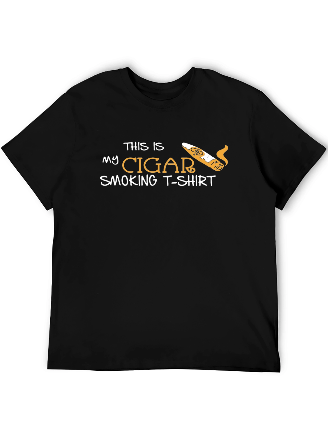 Funny Cigar Smoking T-Shirt - Mens Graphic Tee