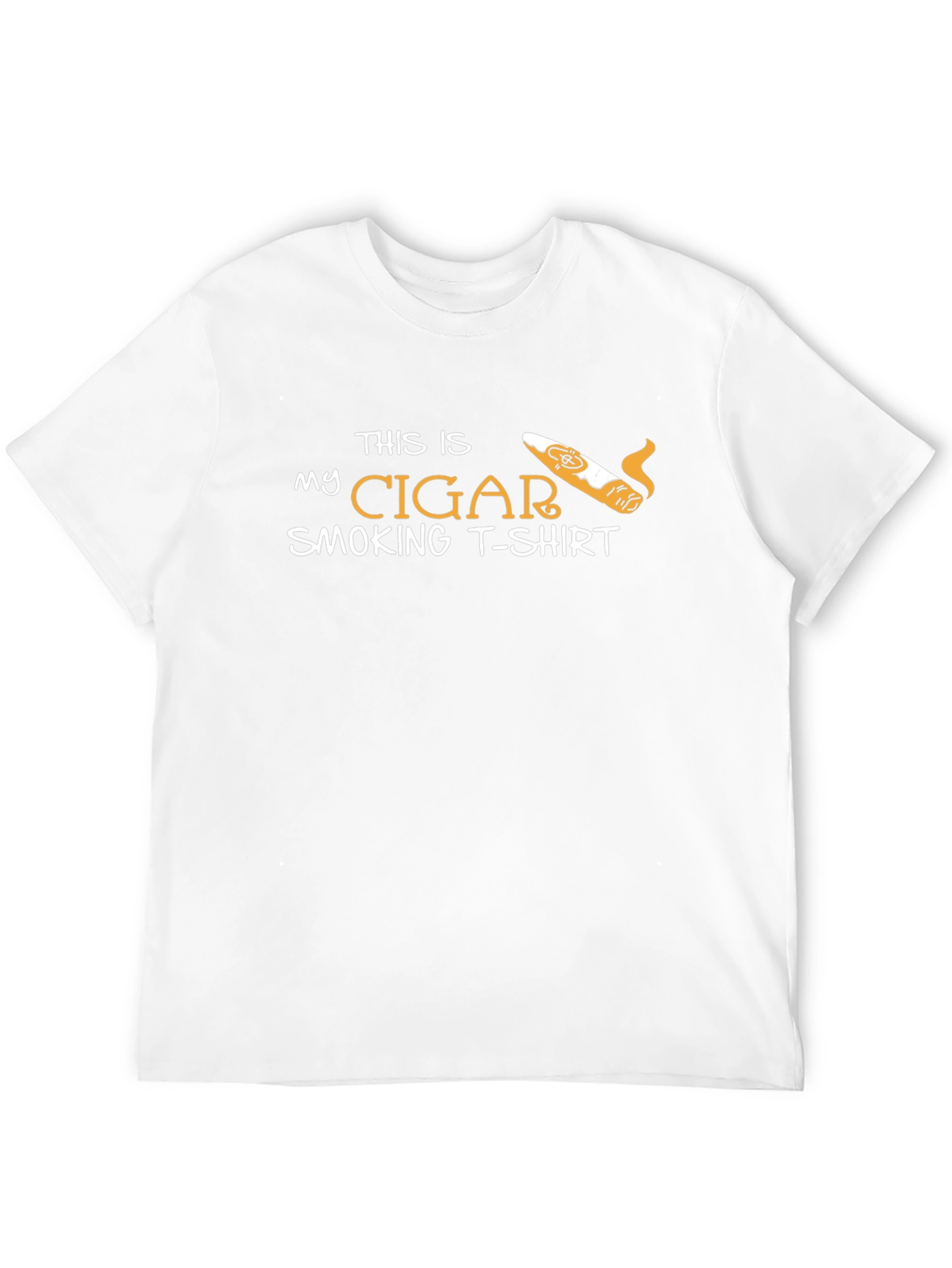 Funny Cigar Smoking T-Shirt - Mens Graphic Tee