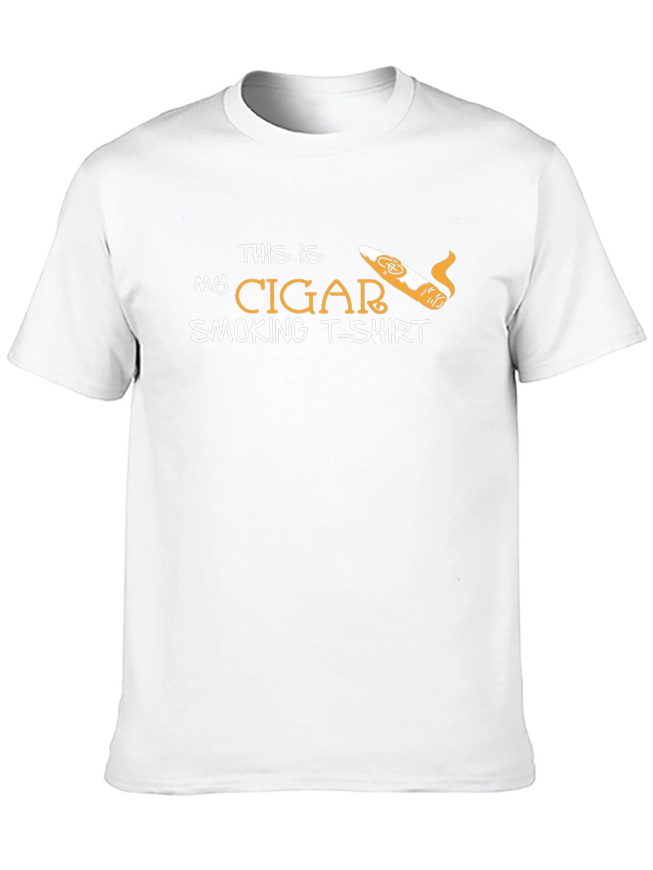 Funny Cigar Smoking T-Shirt - Mens Graphic Tee