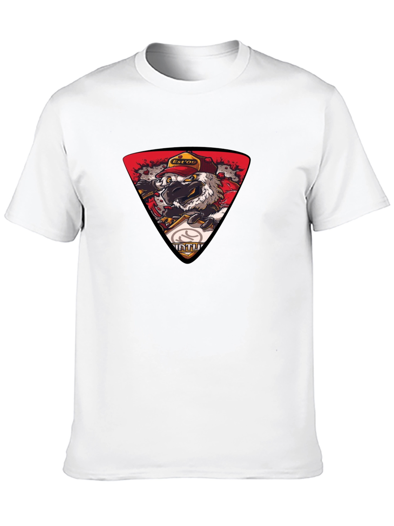 Black T-Shirt with Eagle Print