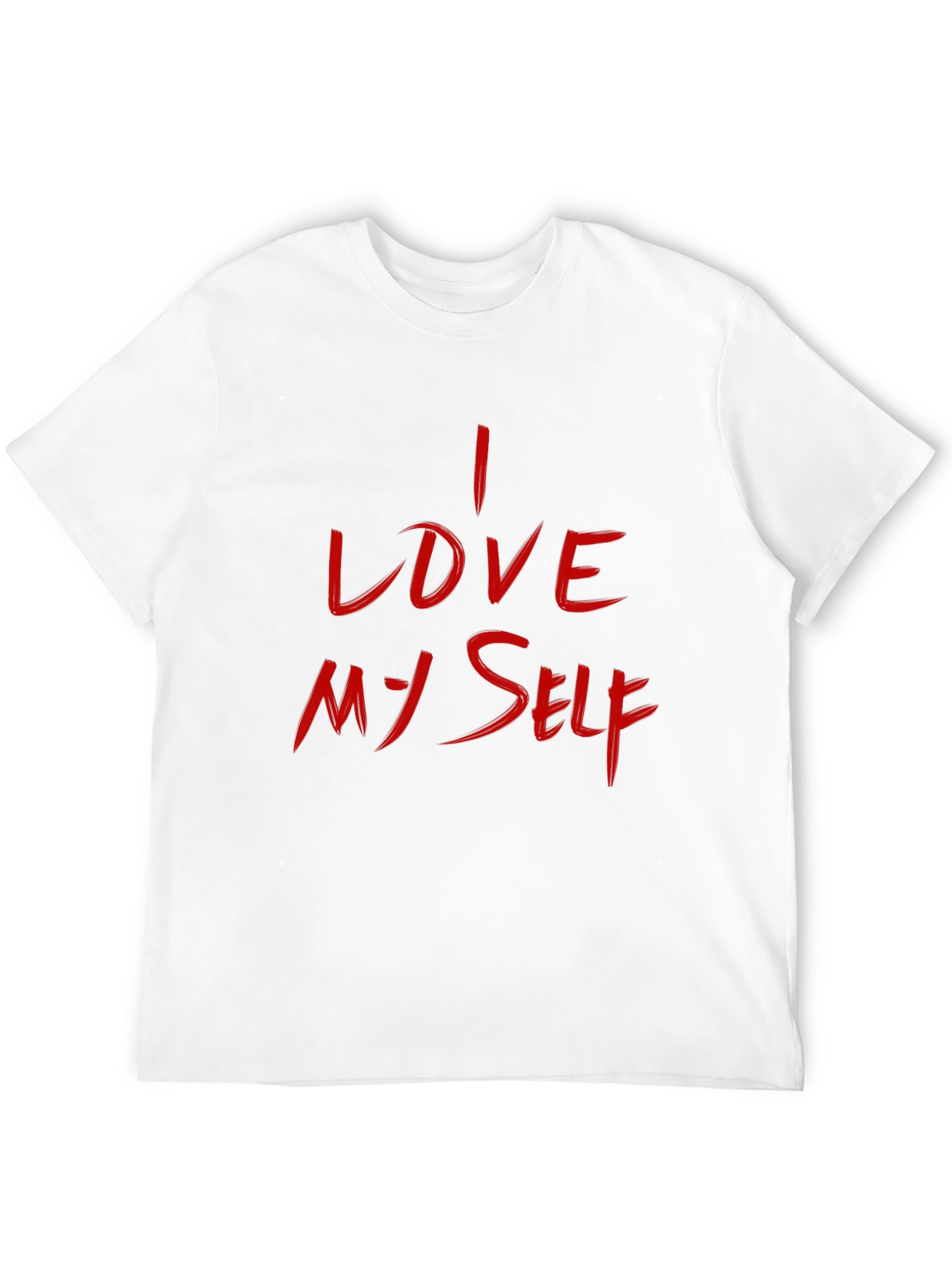 I LOVE MYSELF Black Tee - Mens Graphic T-Shirt