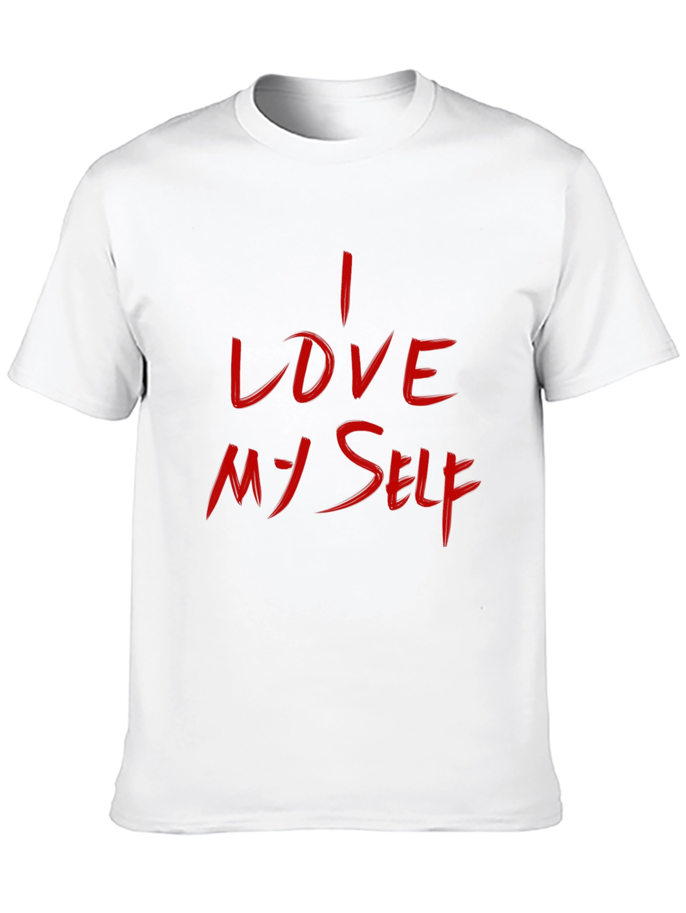 I LOVE MYSELF Black Tee - Mens Graphic T-Shirt