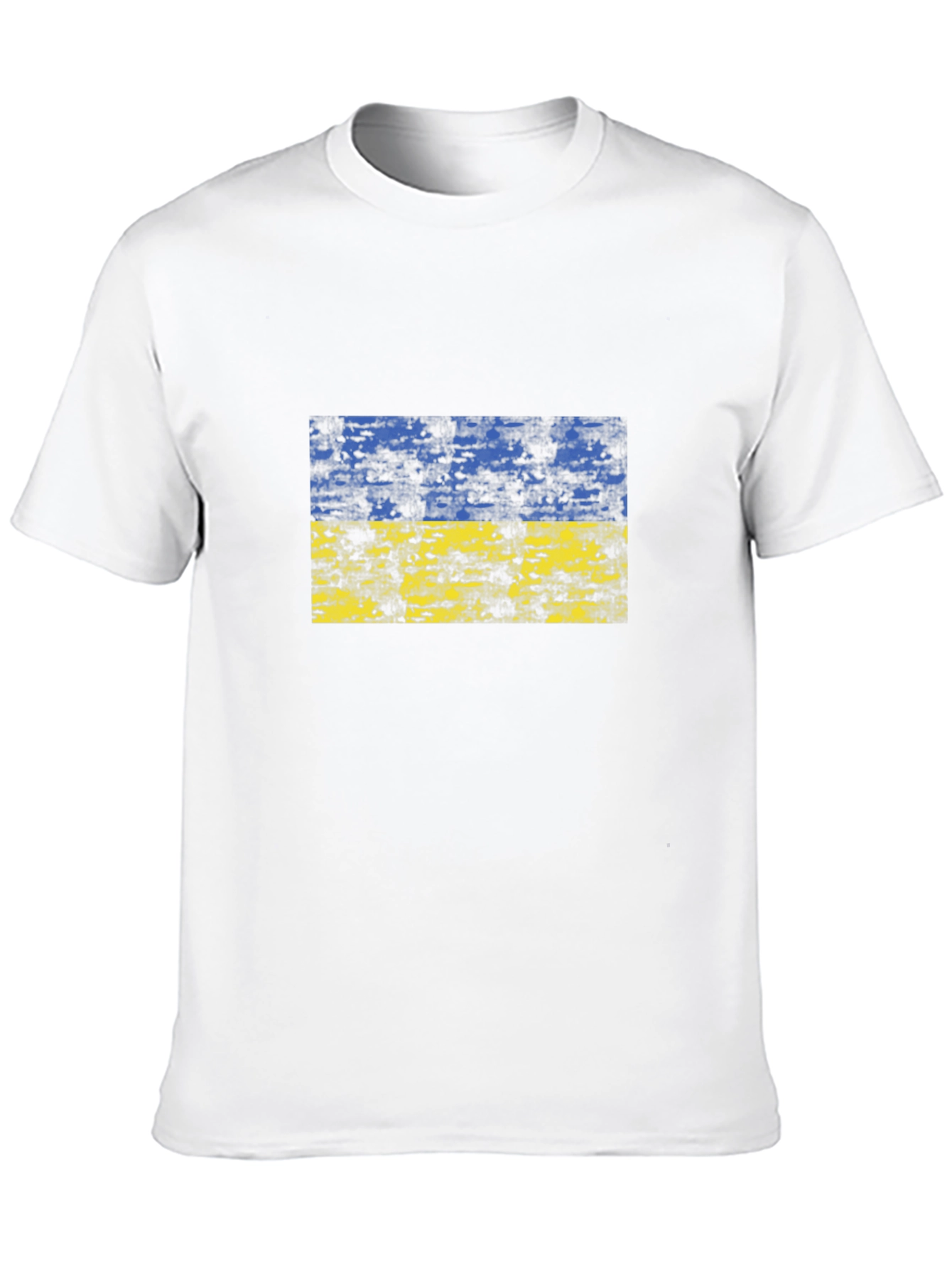 Ukraine Flag Black T-Shirt Support