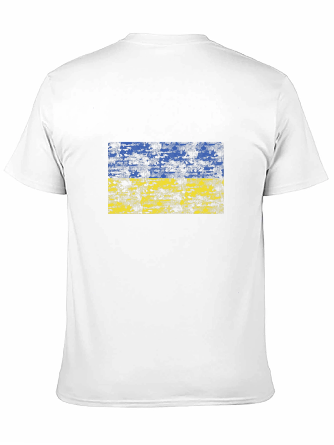 Ukraine Flag Black T-Shirt Support