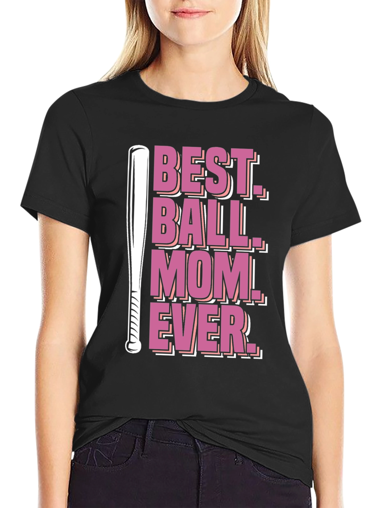 Best Ball Mom Ever T-Shirt - Baseball Mom Tee