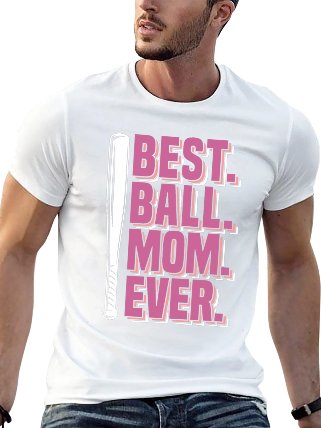 Best Ball Mom Ever T-Shirt - Baseball Mom Tee