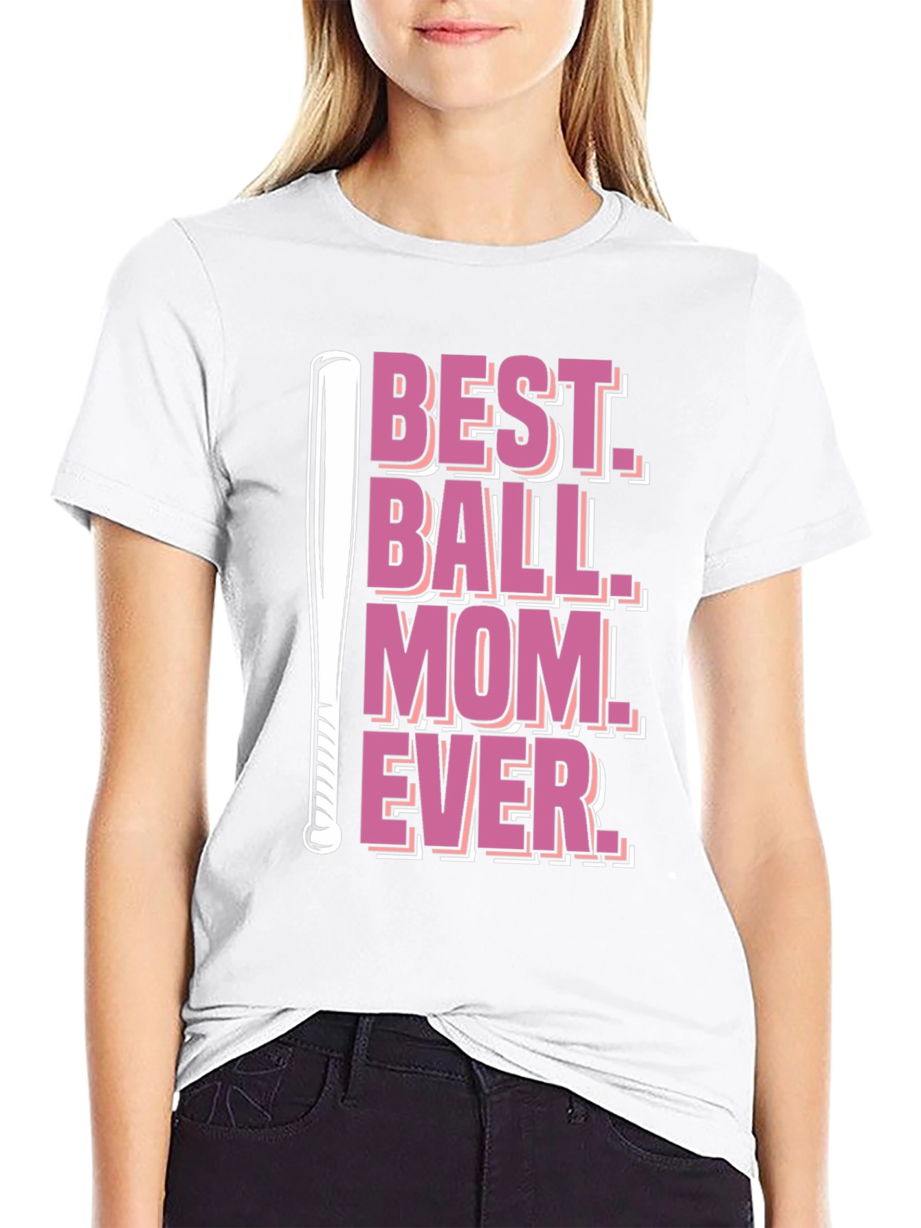 Best Ball Mom Ever T-Shirt - Baseball Mom Tee