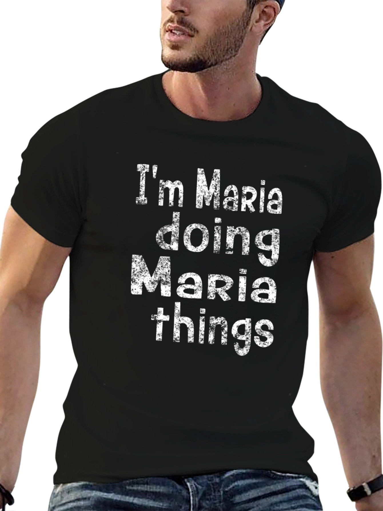 Im Maria Doing Maria Things Black T-Shirt