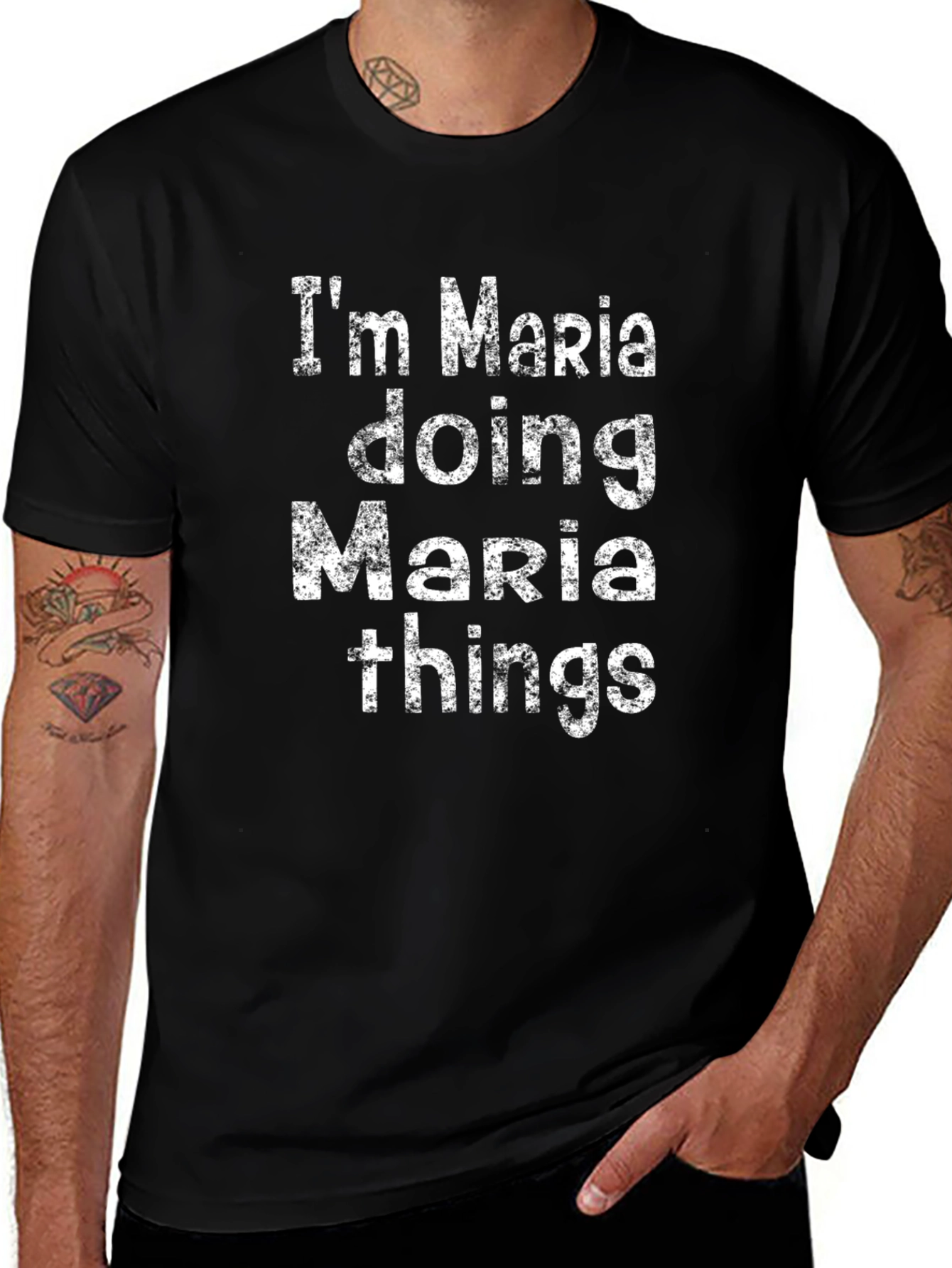 Im Maria Doing Maria Things Black T-Shirt