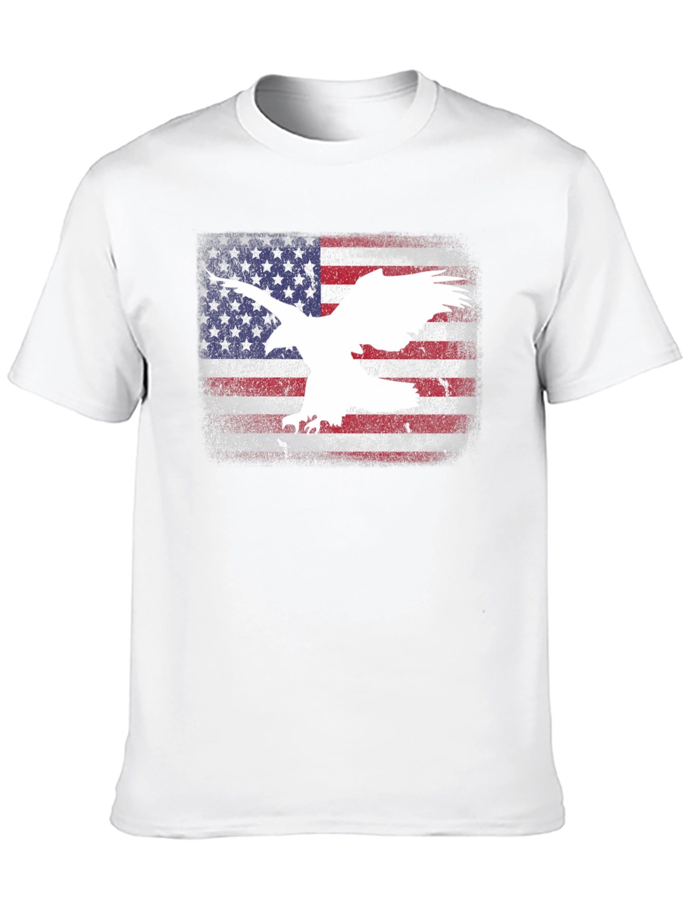 American Flag Eagle Graphic T-Shirt
