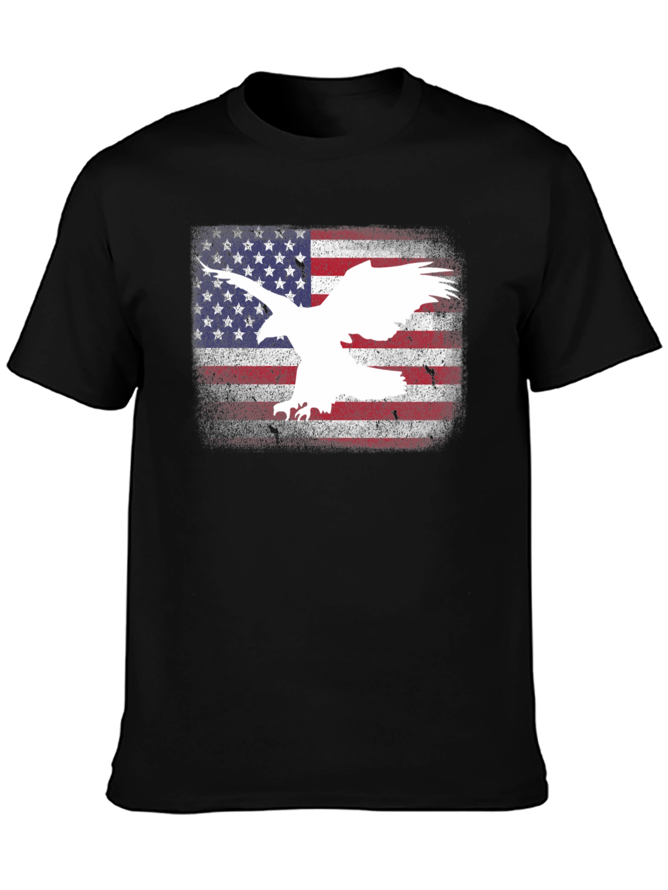 American Flag Eagle Graphic T-Shirt