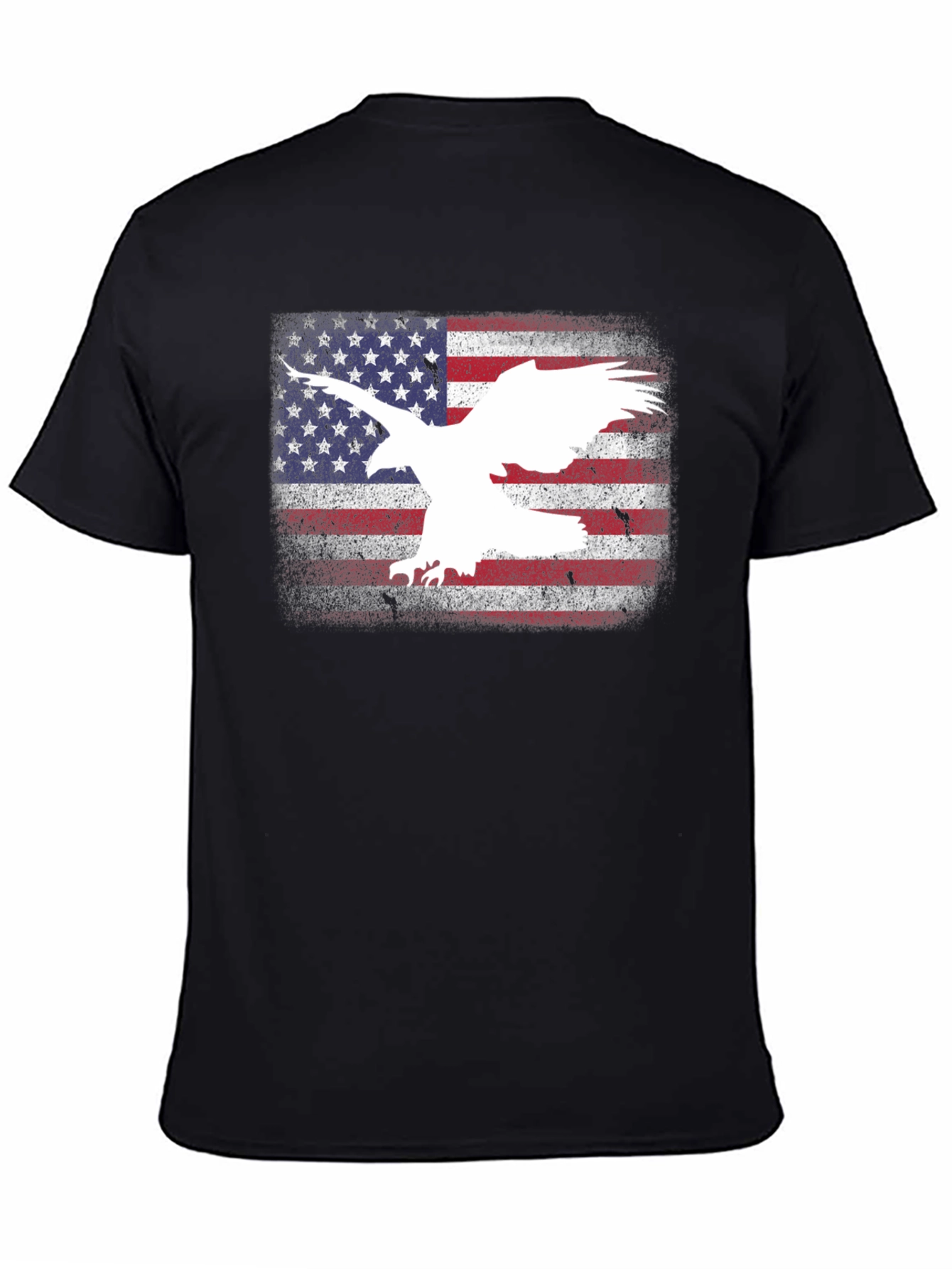 American Flag Eagle Graphic T-Shirt