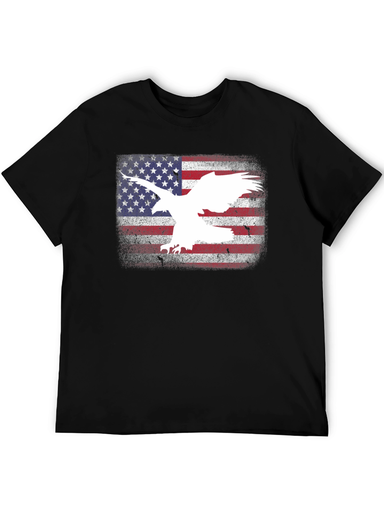 American Flag Eagle Graphic T-Shirt