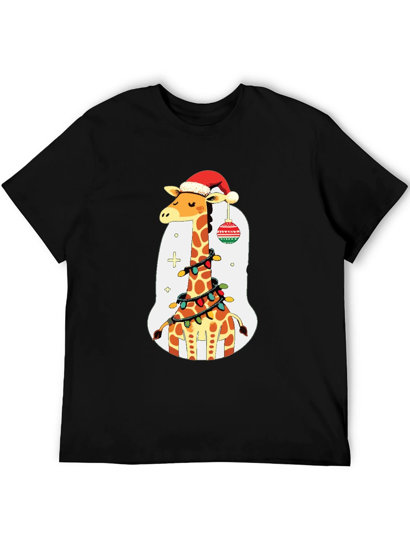 Festive Giraffe Christmas T-Shirt