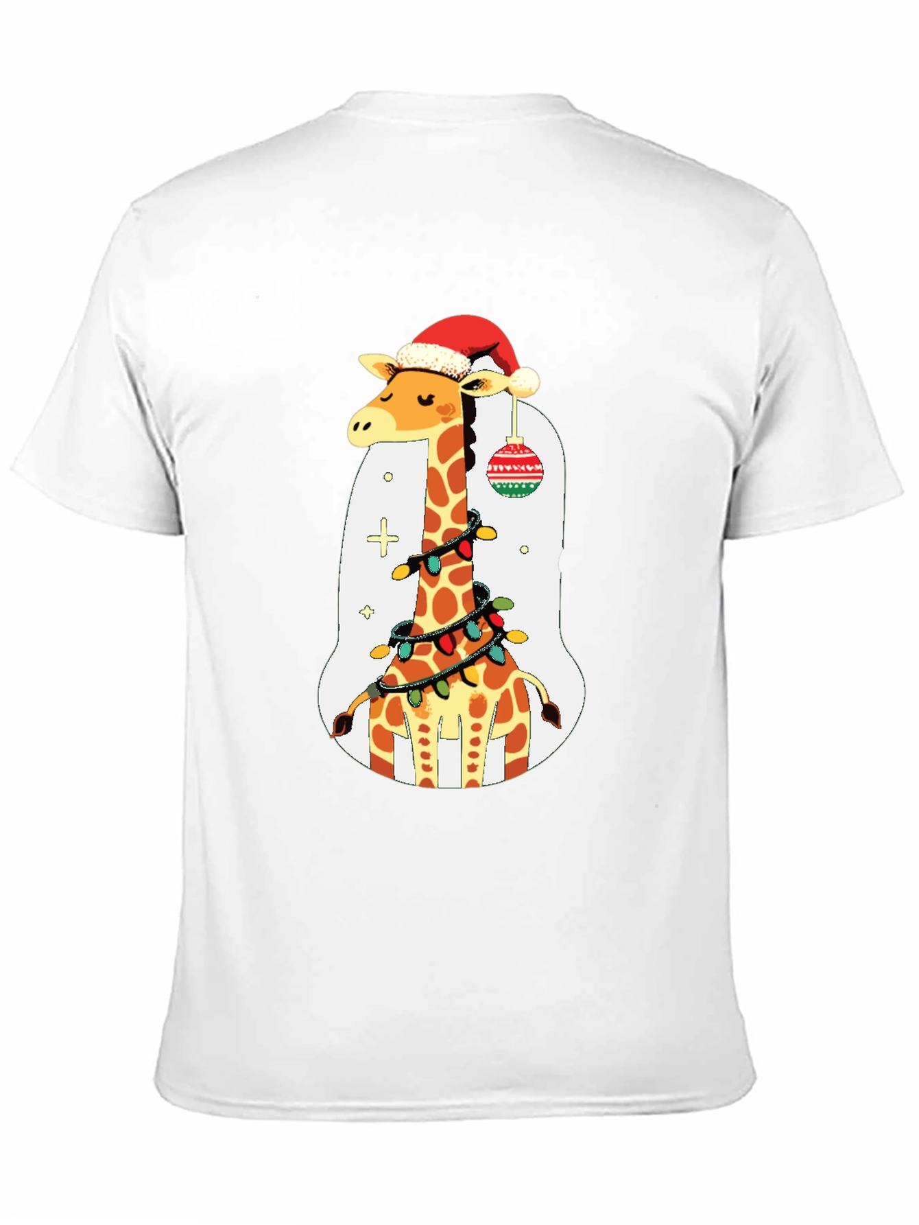 Festive Giraffe Christmas T-Shirt