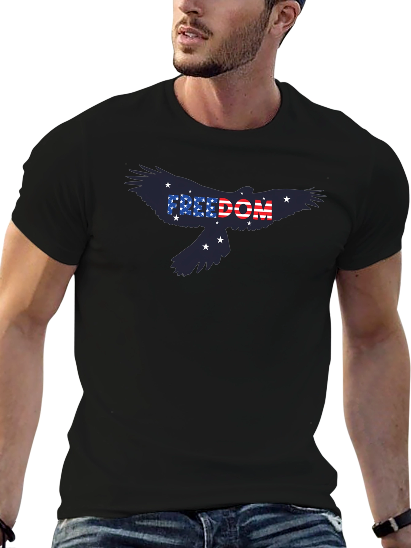 Freedom USA Eagle Graphic Tee - Patriotic Shirt