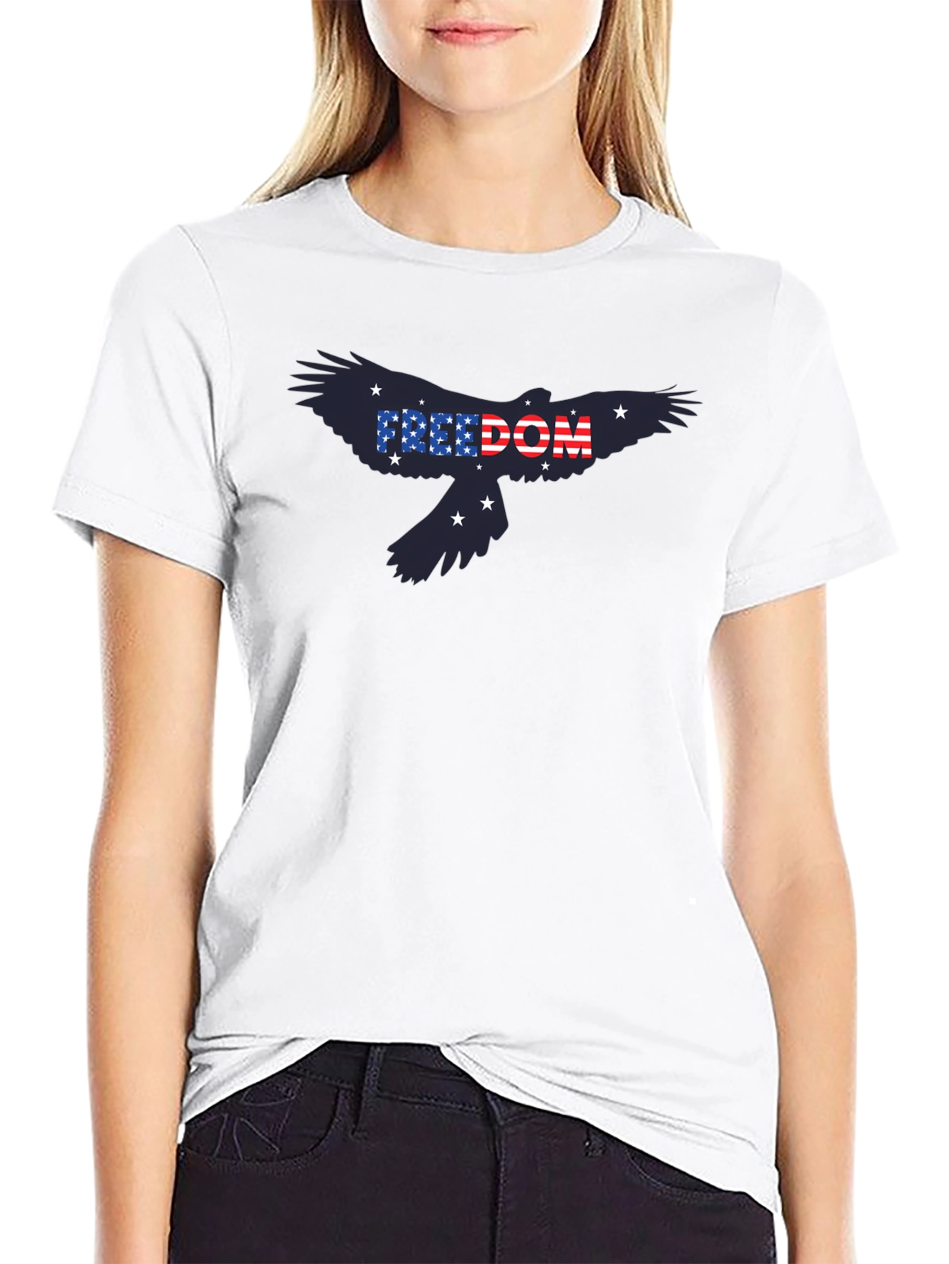 Freedom USA Eagle Graphic Tee - Patriotic Shirt