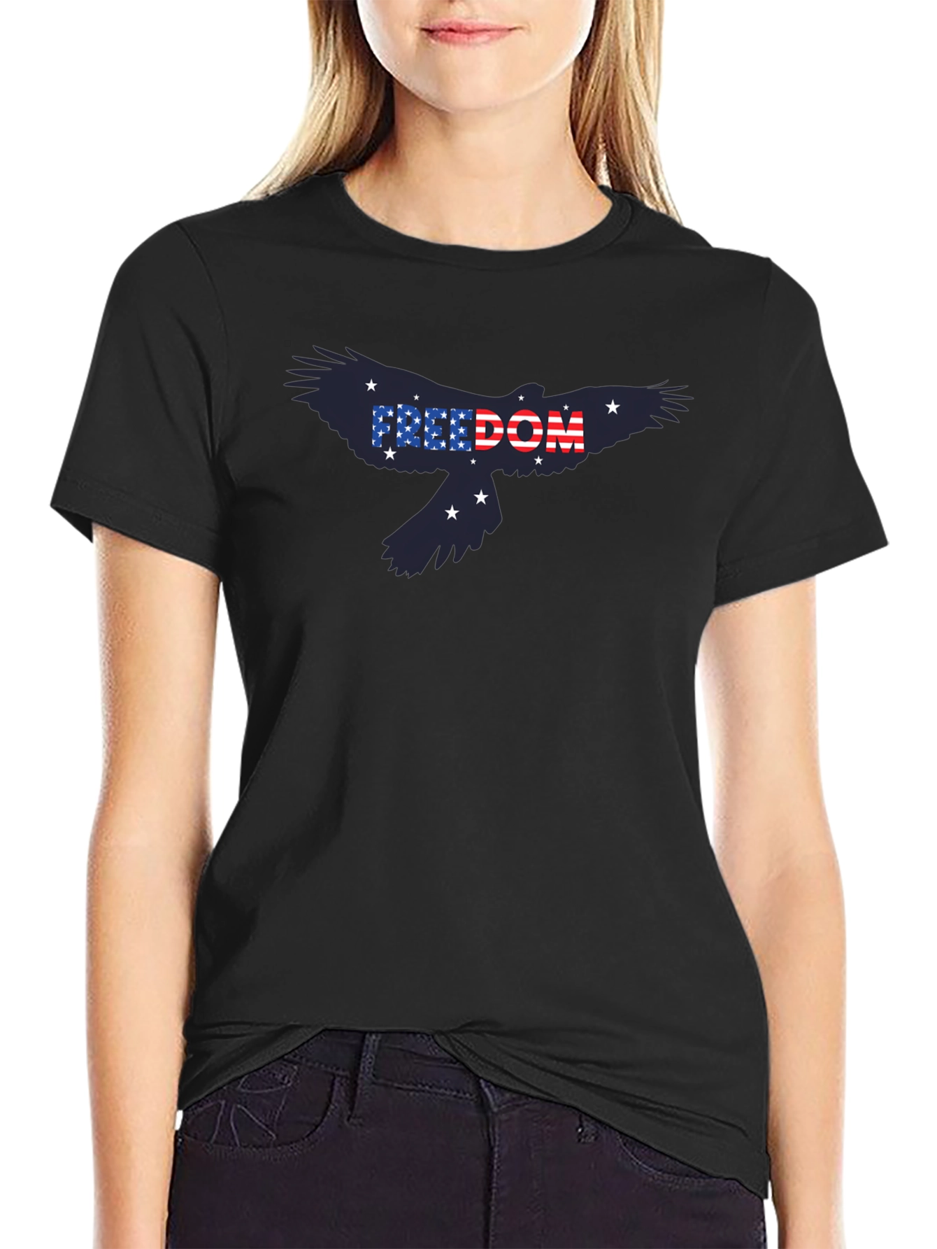 Freedom USA Eagle Graphic Tee - Patriotic Shirt