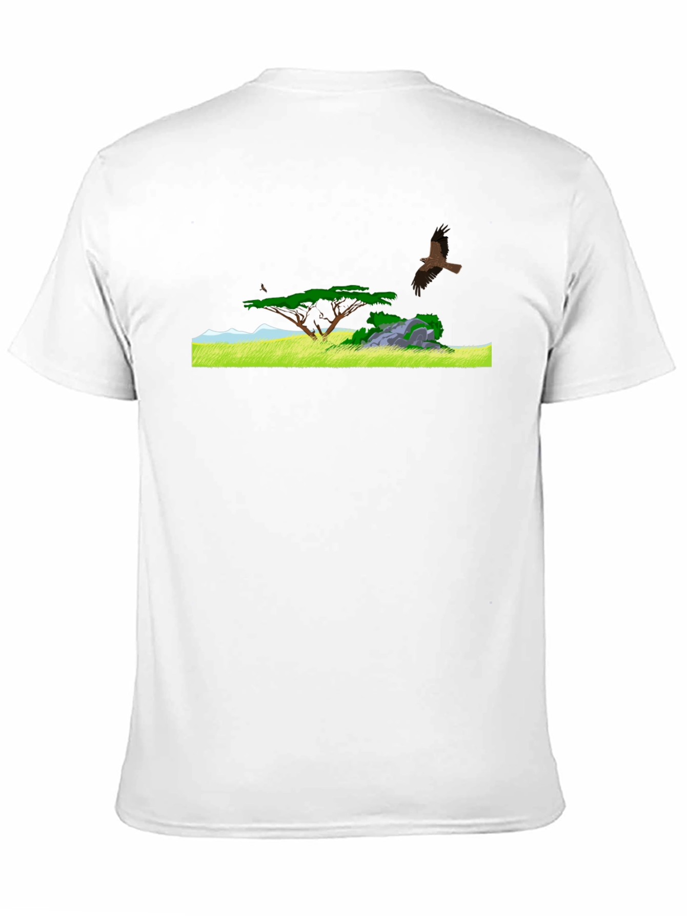 Nature Landscape Graphic Tee - Black T-Shirt