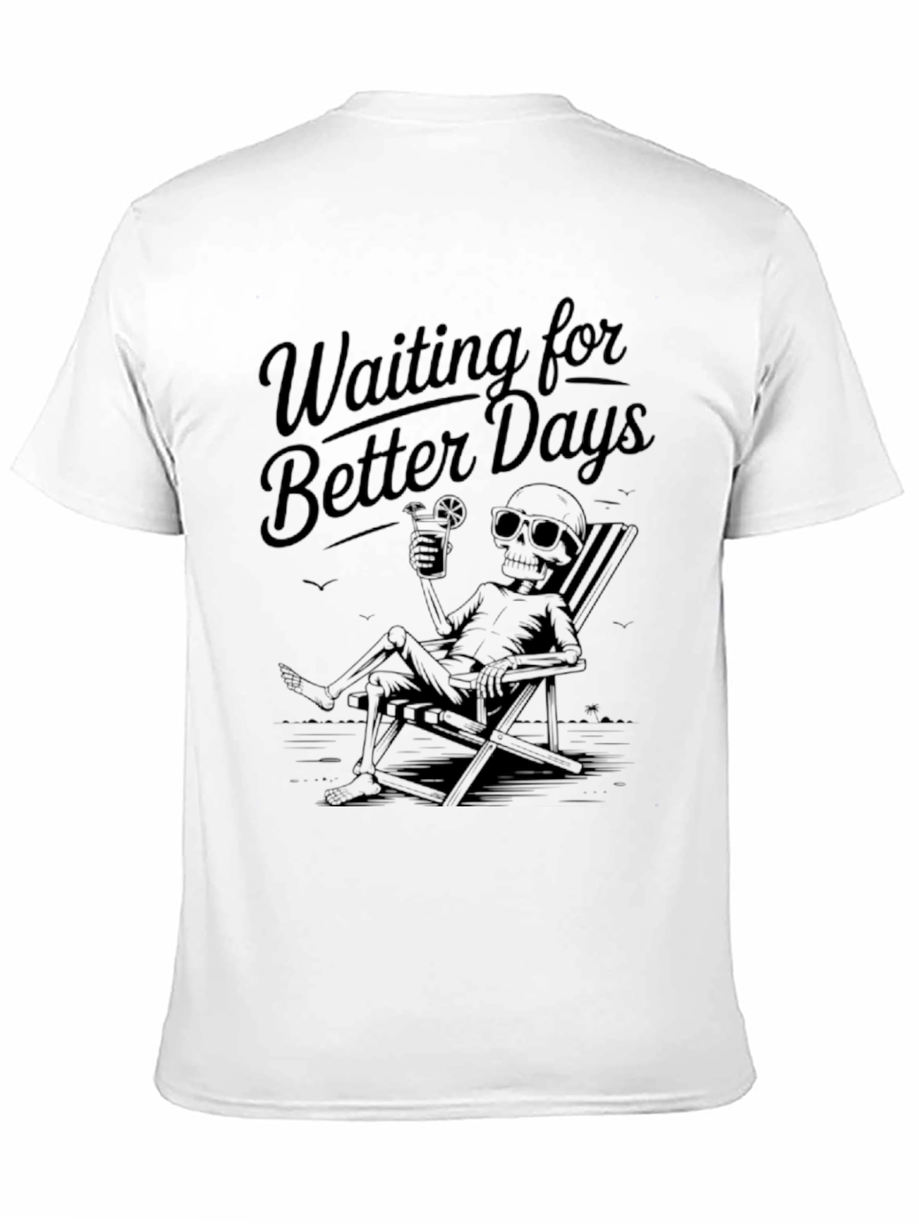 Waiting for Better Days Black Graphic T-Shirt
