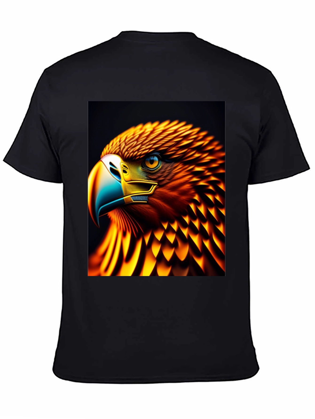 Fiery Eagle Graphic Tee - Bold Style
