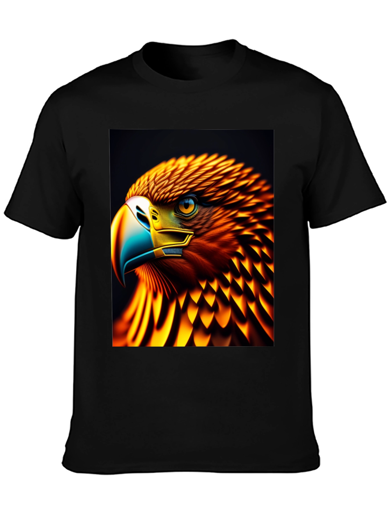 Fiery Eagle Graphic Tee - Bold Style