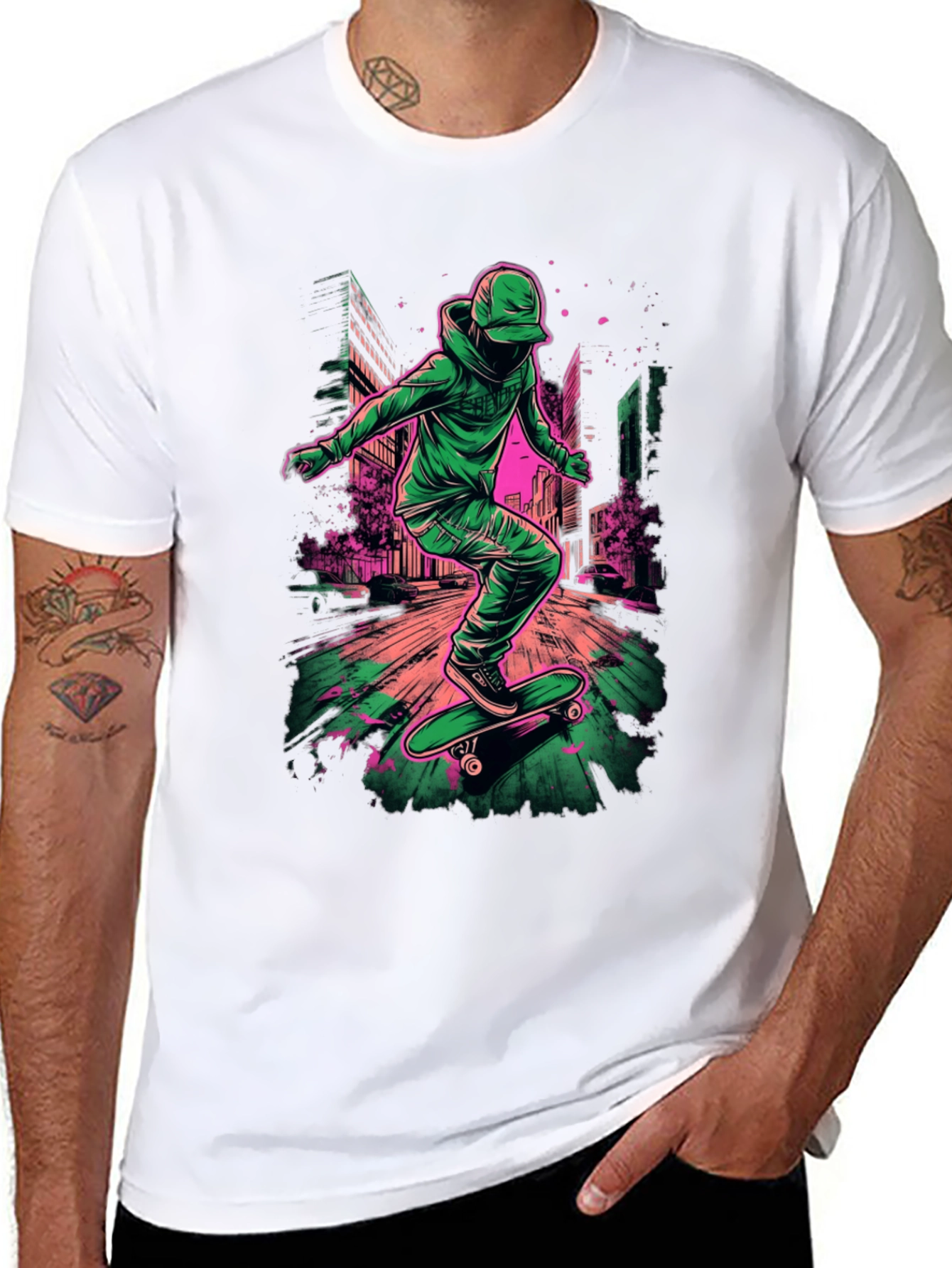 Skateboarding Urban Art T-Shirt