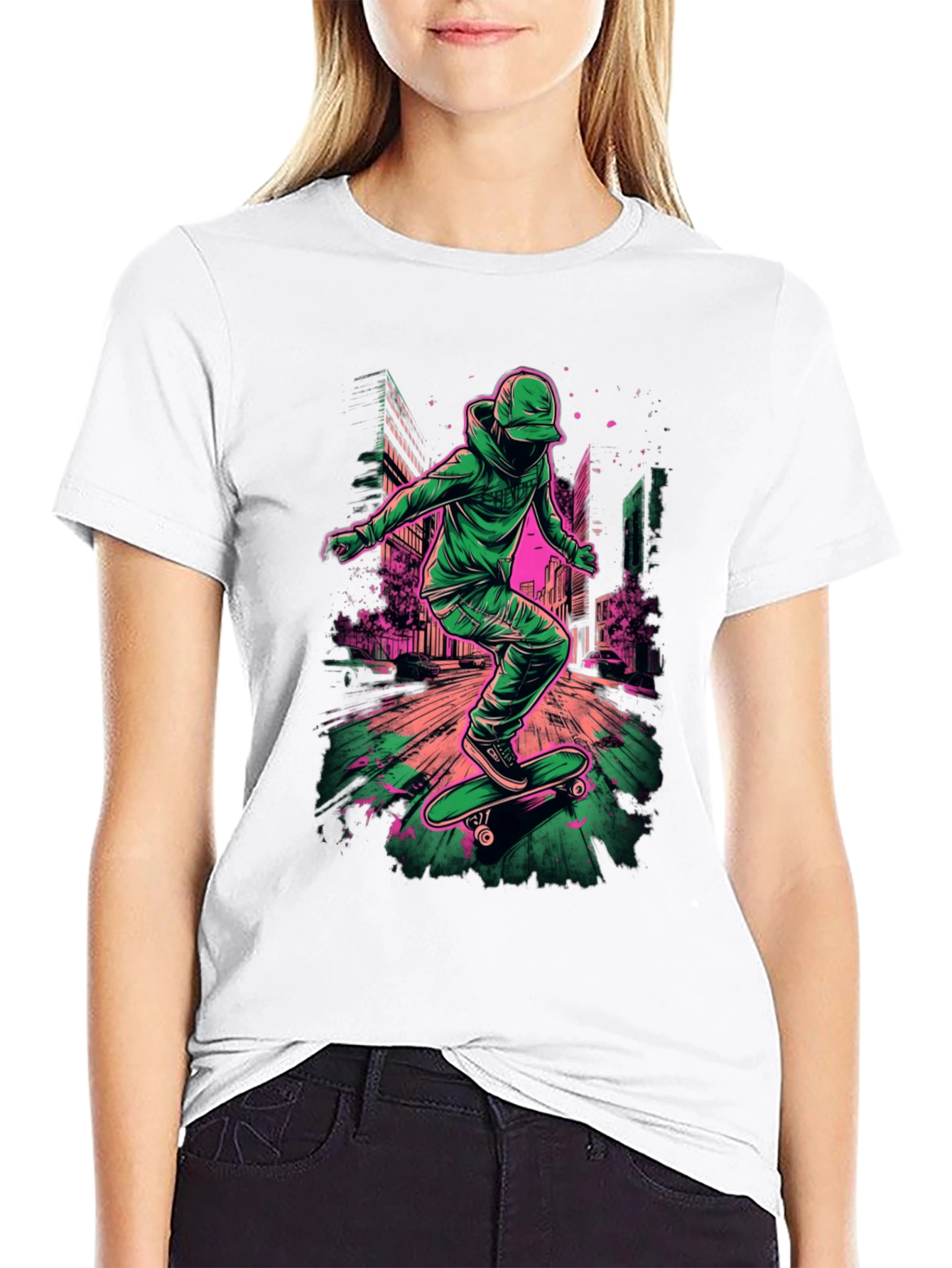 Skateboarding Urban Art T-Shirt