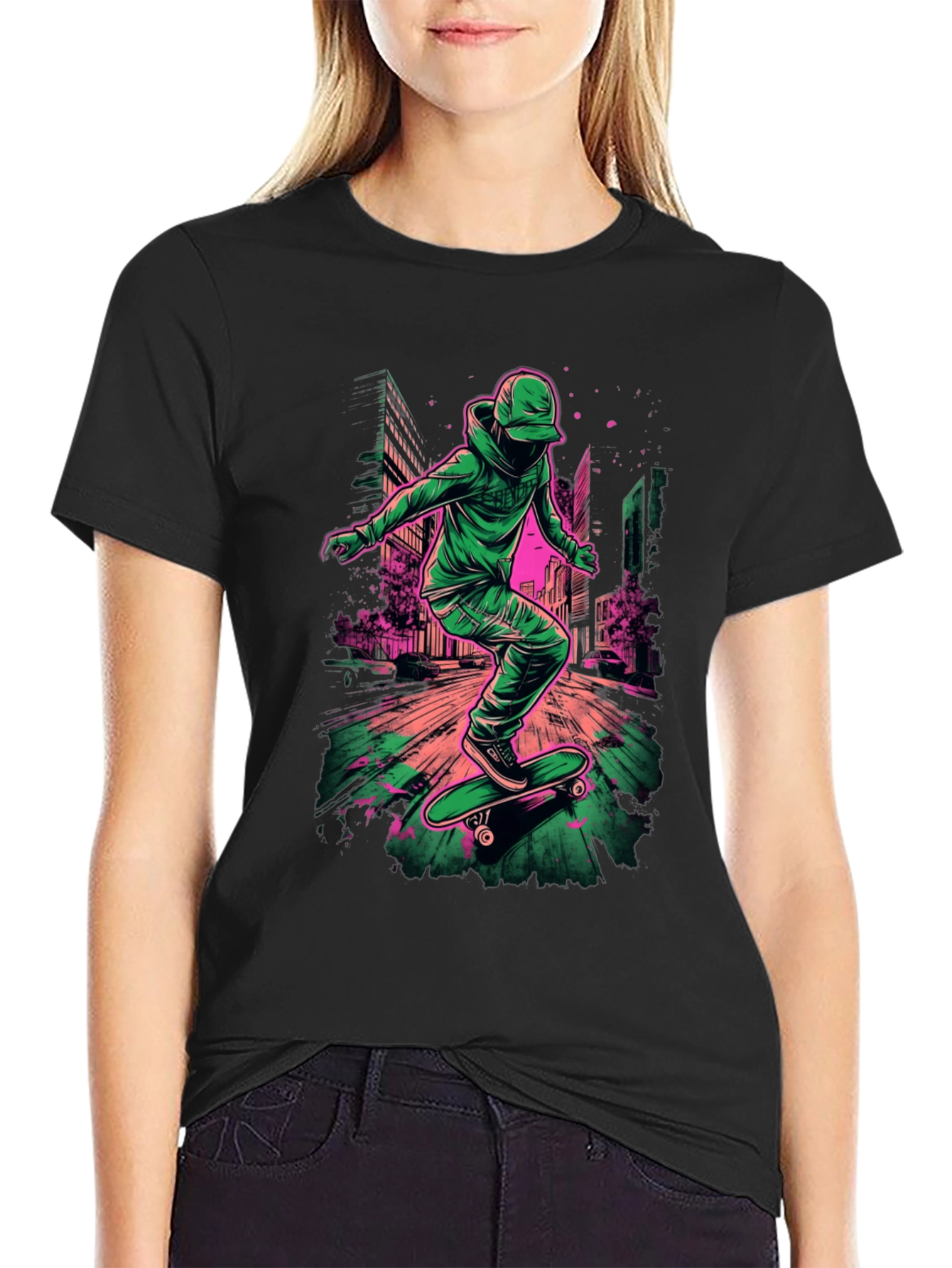 Skateboarding Urban Art T-Shirt