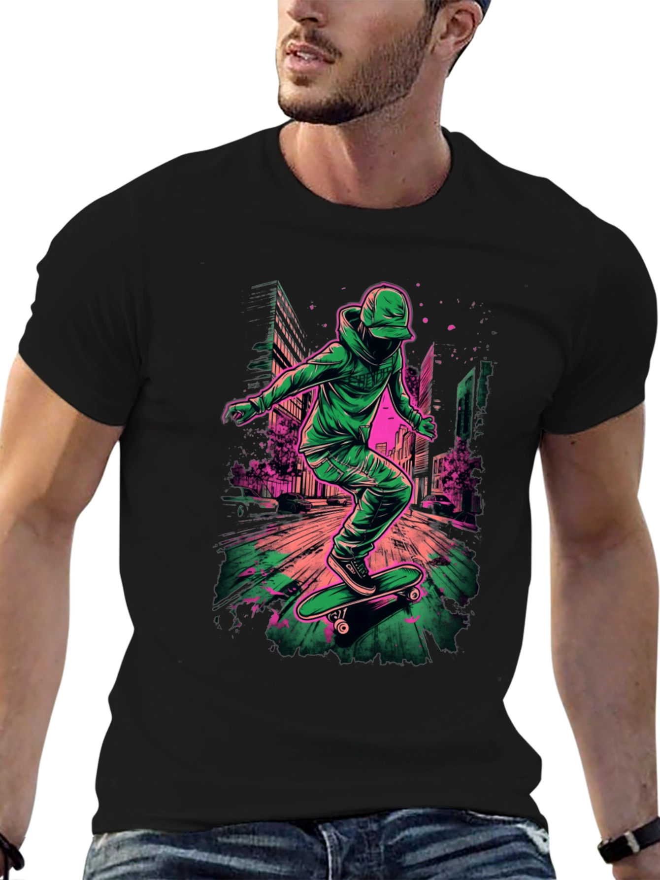Skateboarding Urban Art T-Shirt