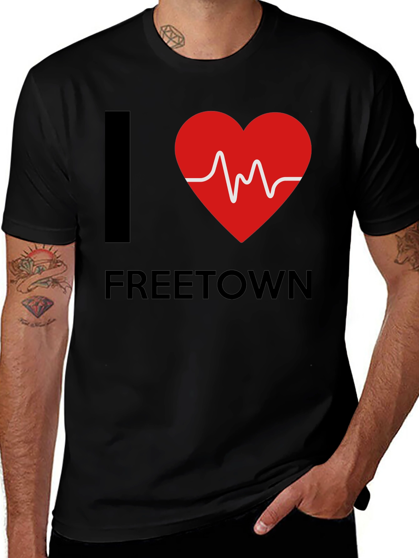 I Love Freetown Heartbeat T-Shirt
