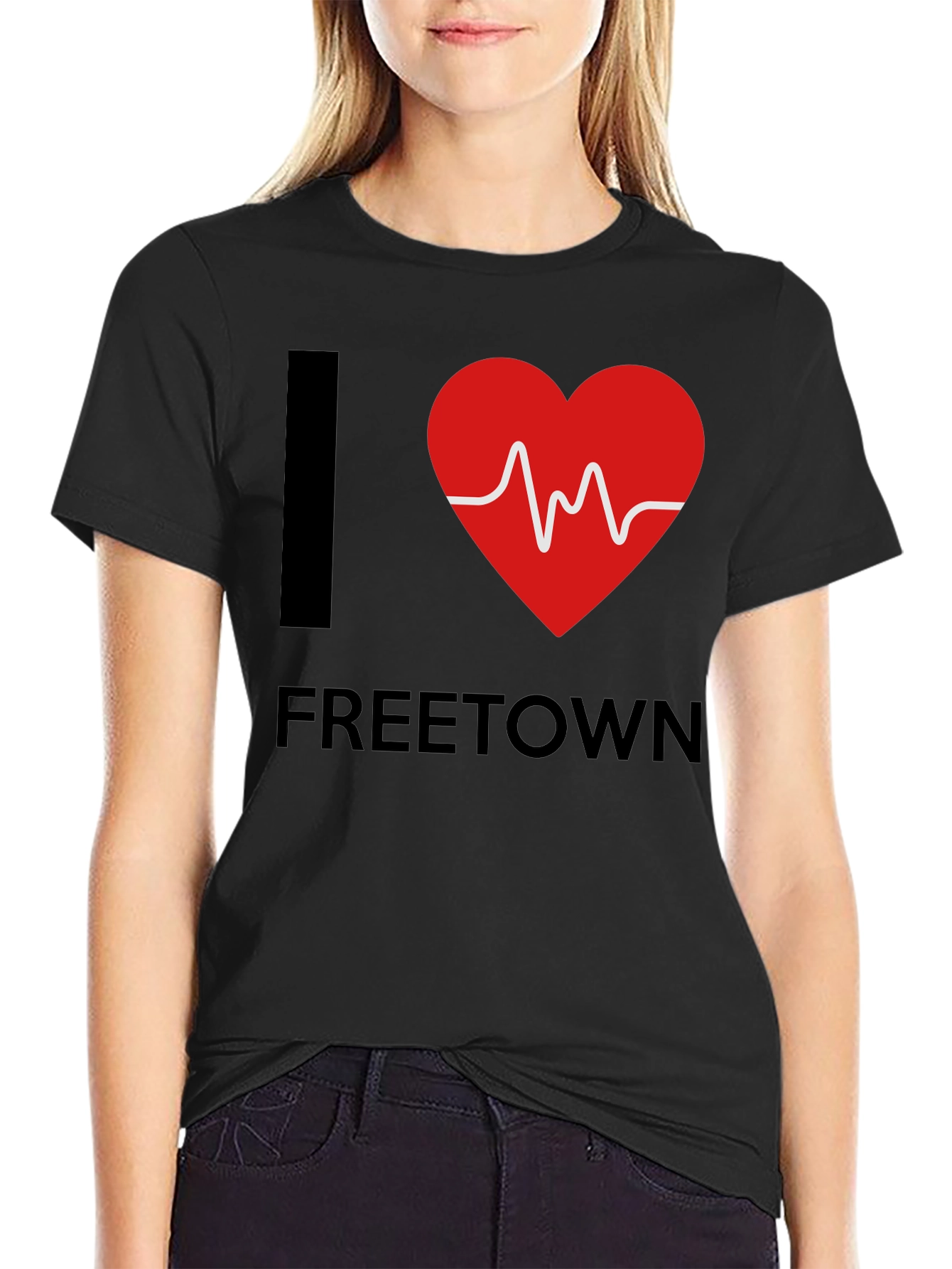 I Love Freetown Heartbeat T-Shirt