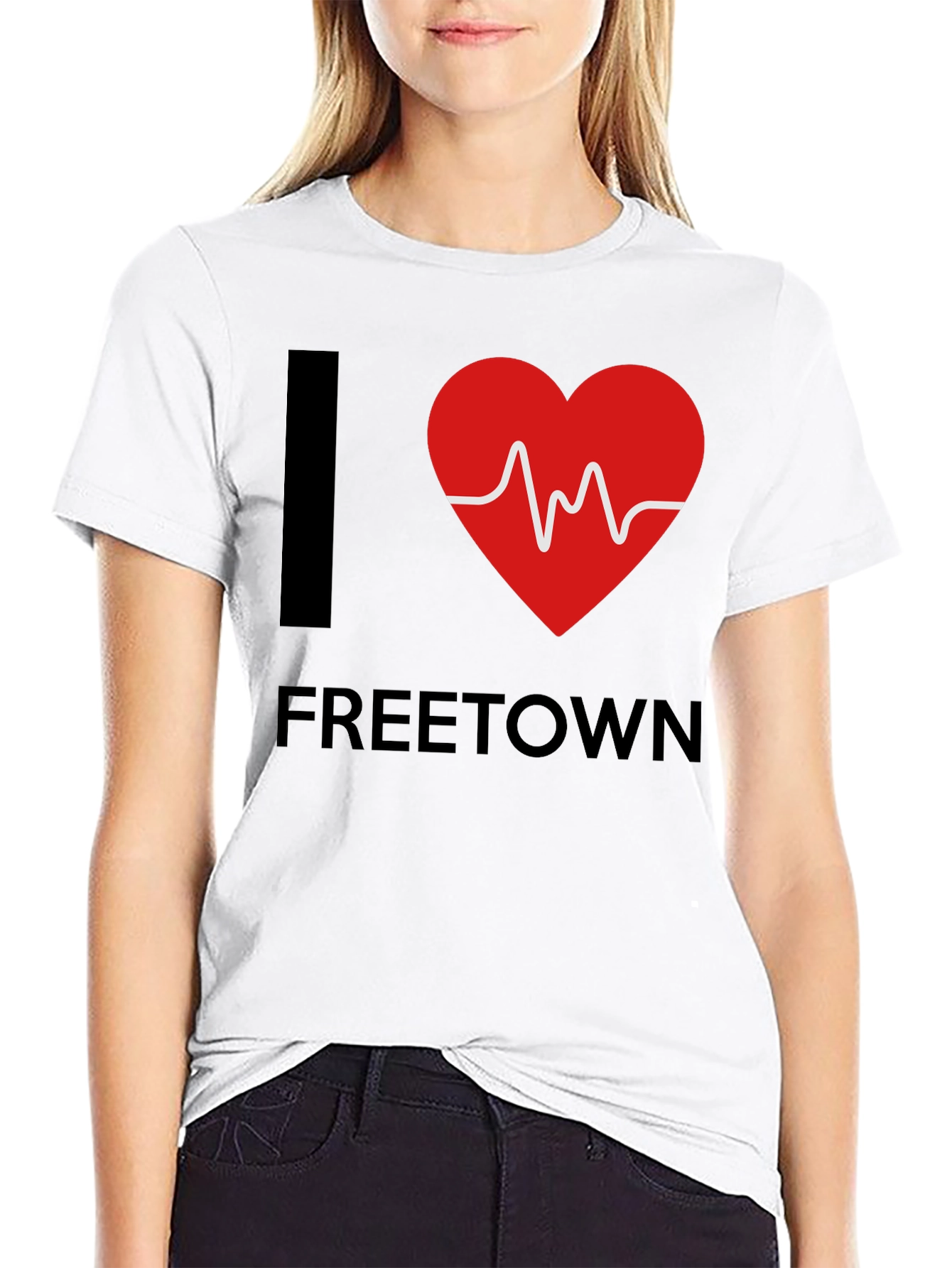 I Love Freetown Heartbeat T-Shirt