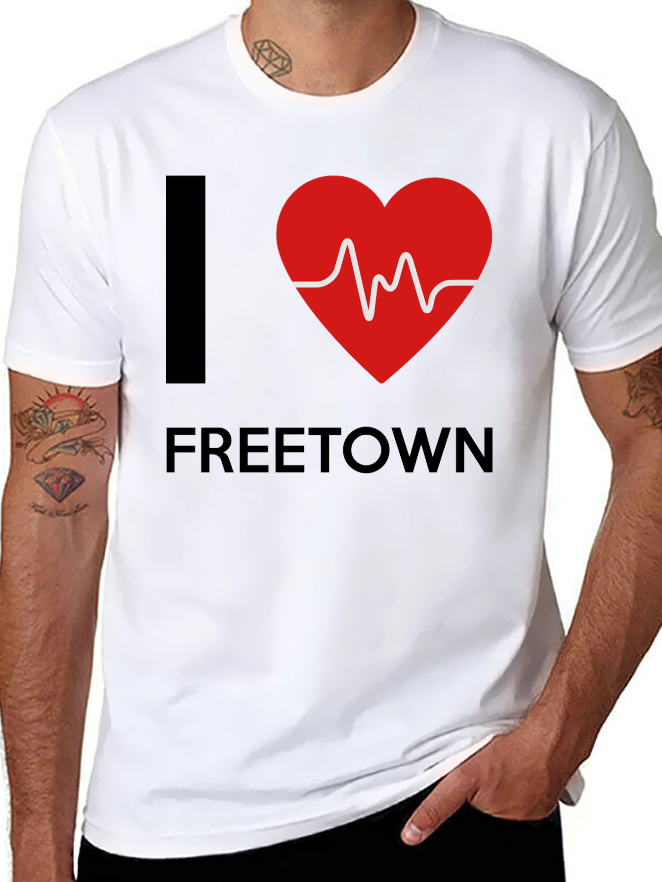I Love Freetown Heartbeat T-Shirt
