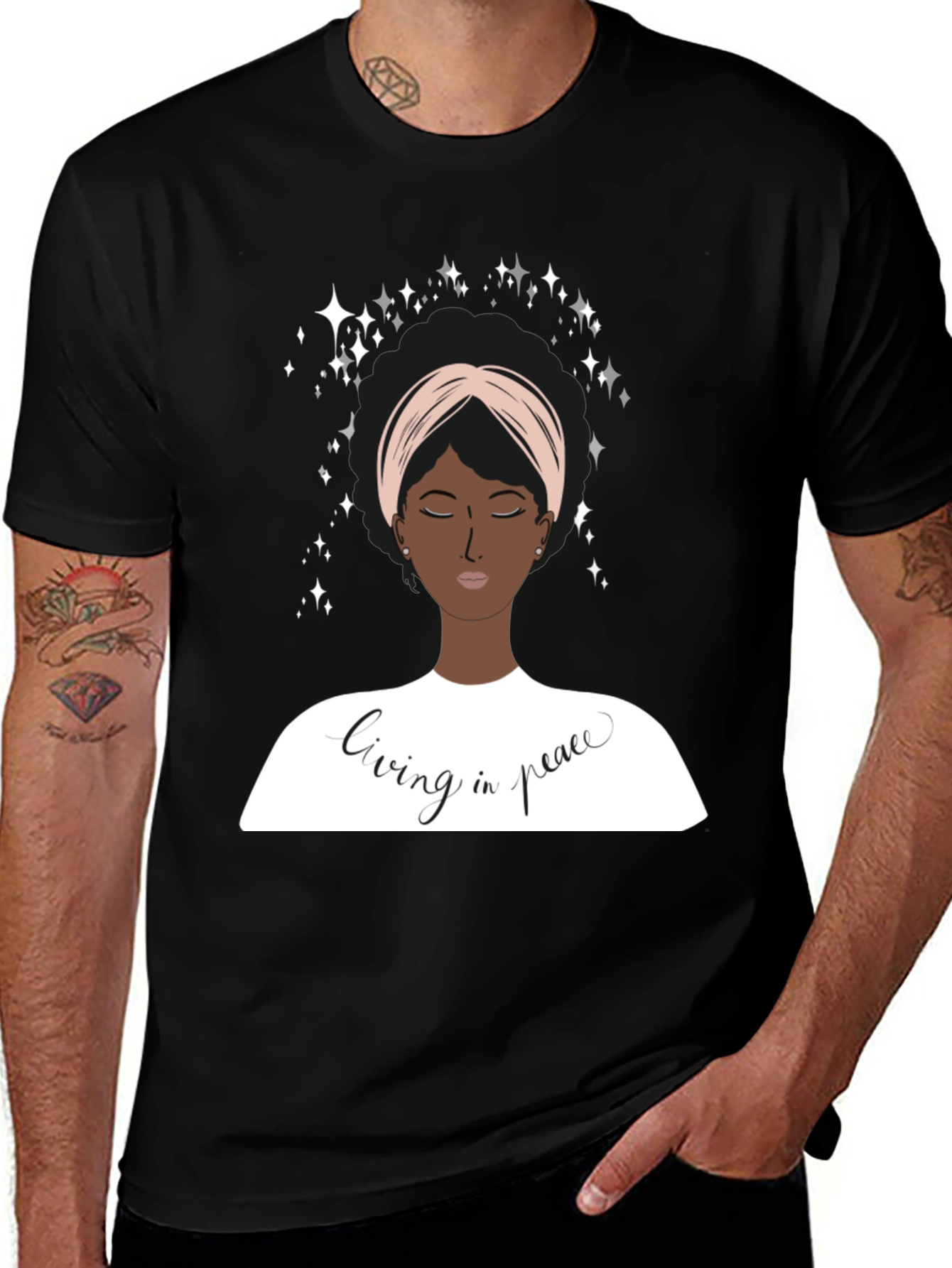 Living In Peace Graphic T-Shirt