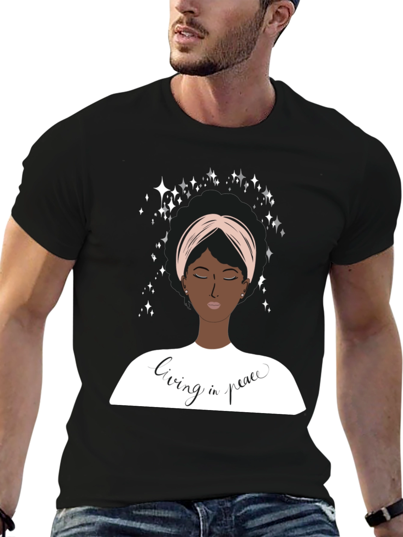 Living In Peace Graphic T-Shirt