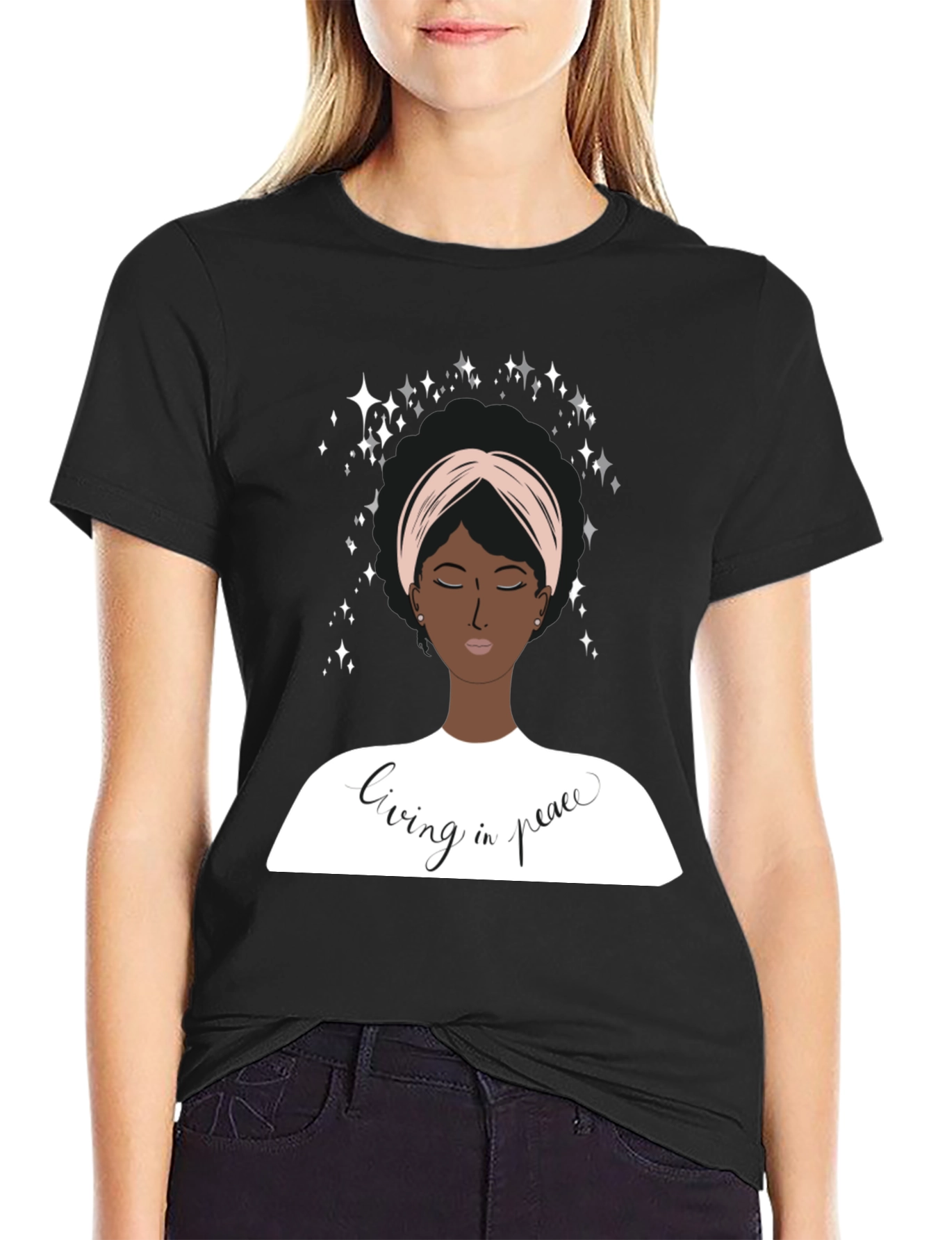 Living In Peace Graphic T-Shirt