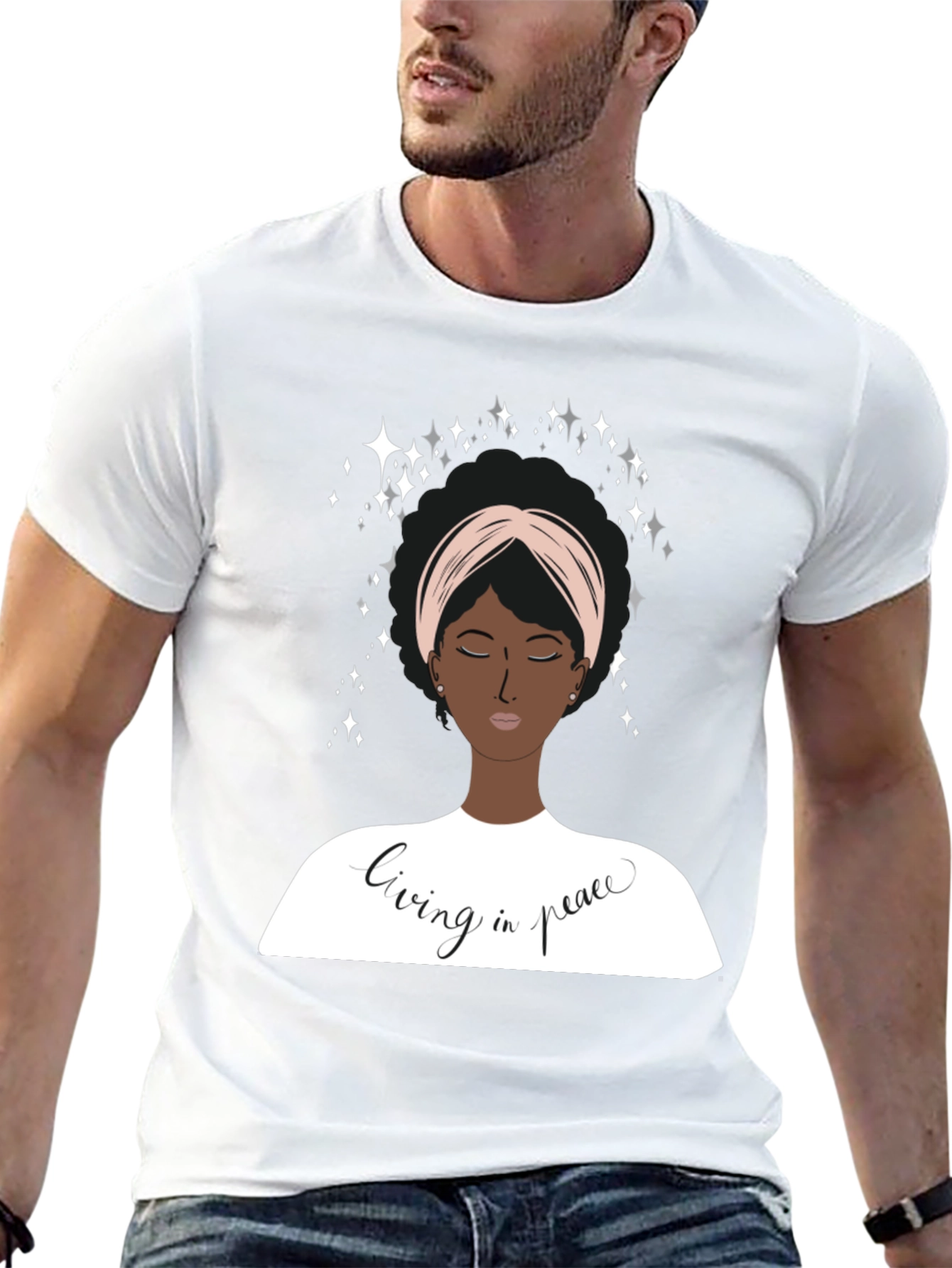 Living In Peace Graphic T-Shirt