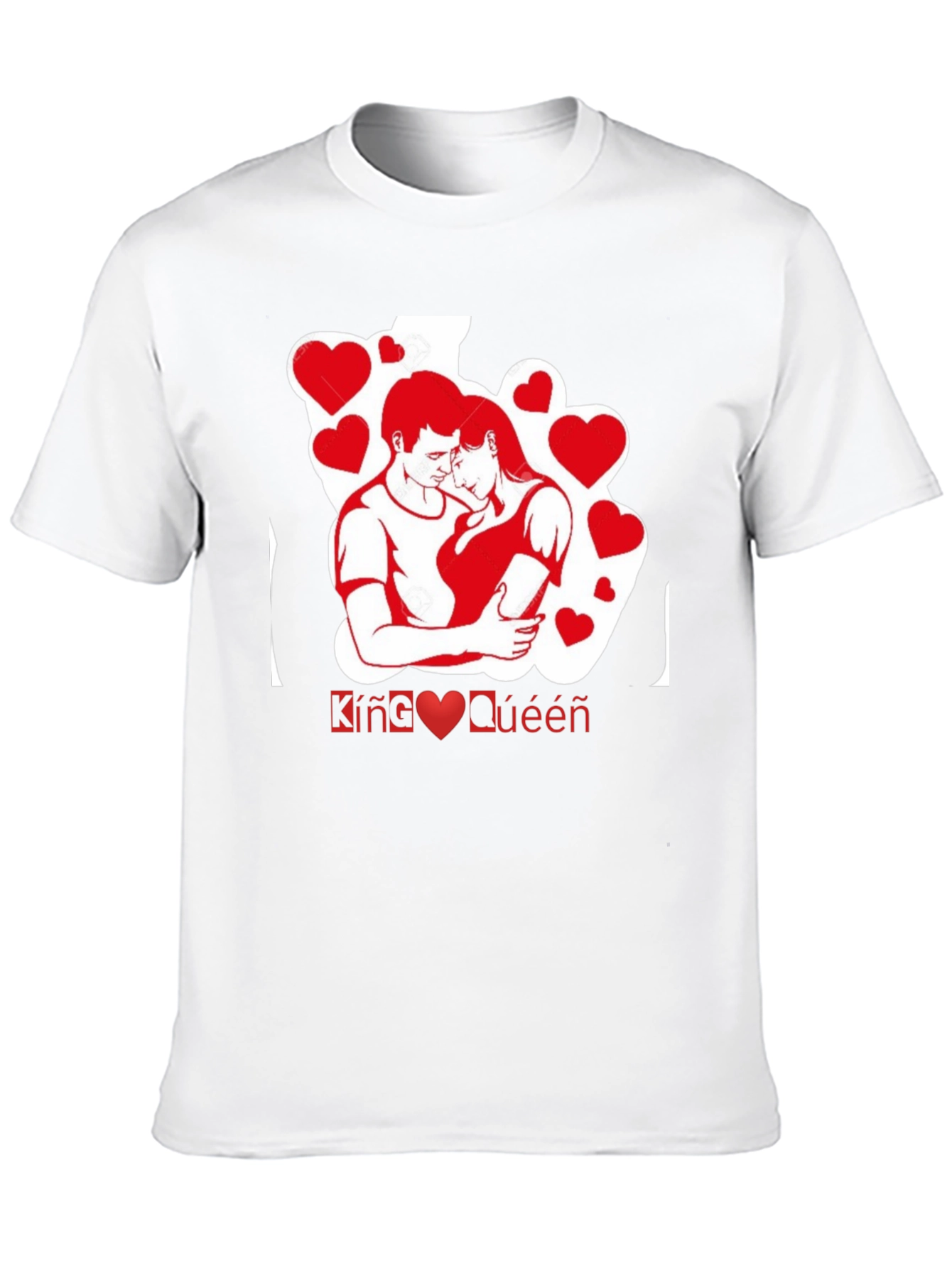 King & Queen Couple Matching Black T-Shirt